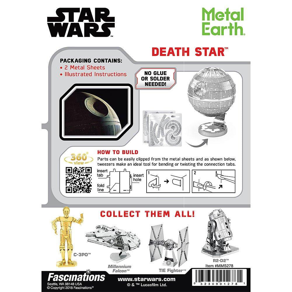 Mercadoria - Star Wars - Metal Earth - Death Star 3D Model Kit - 3