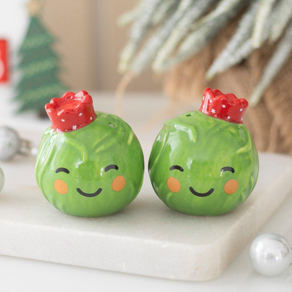 White - Something Different - Brussels Sprout Salt and Pepper Shakers - 1