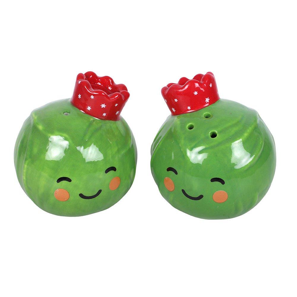 White - Something Different - Brussels Sprout Salt and Pepper Shakers - 4