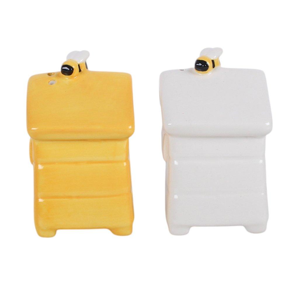 White - Something Different - Beehive Salt and Pepper Shakers - 3