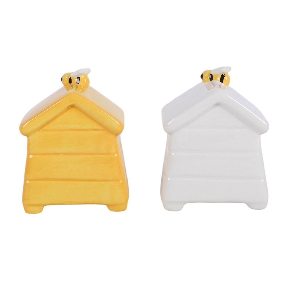 White - Something Different - Beehive Salt and Pepper Shakers - 4