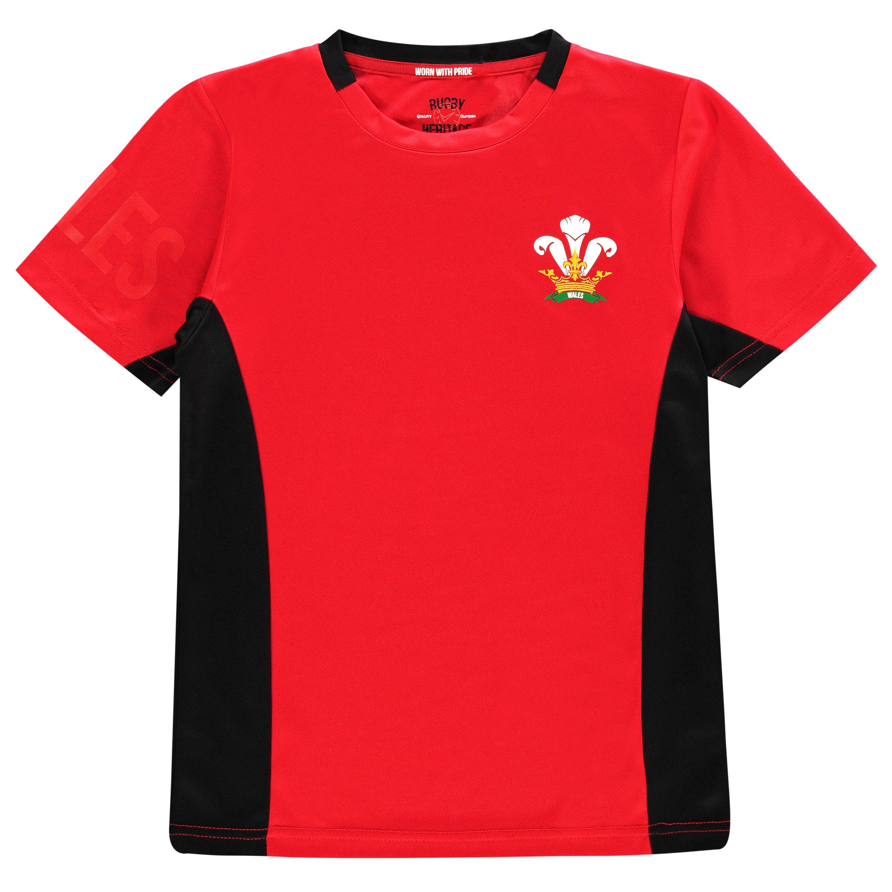 Wales - Team Rugby - Poly T-shirt Juniors - 1