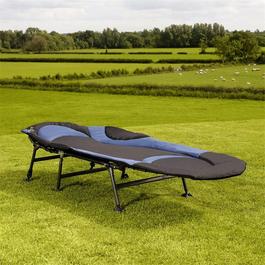Charles Bentley Leisure ODYSSEY Premium Camp Bed Navy & Black