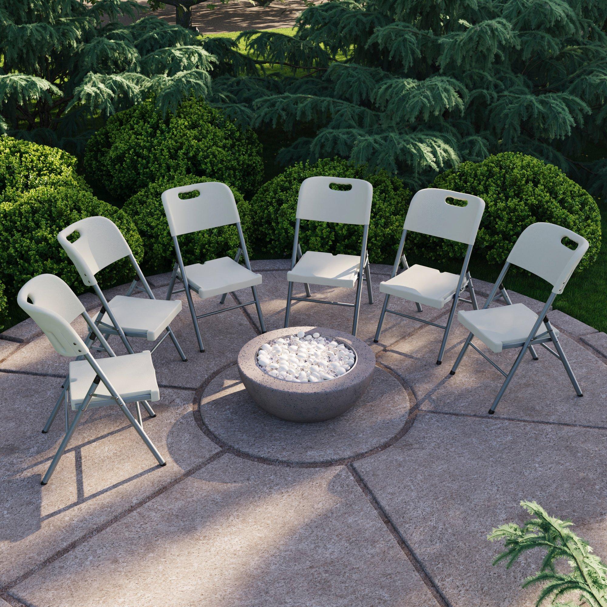 Lassic Home Vida Set of 6 Outdoor Indoor Folding Chairs