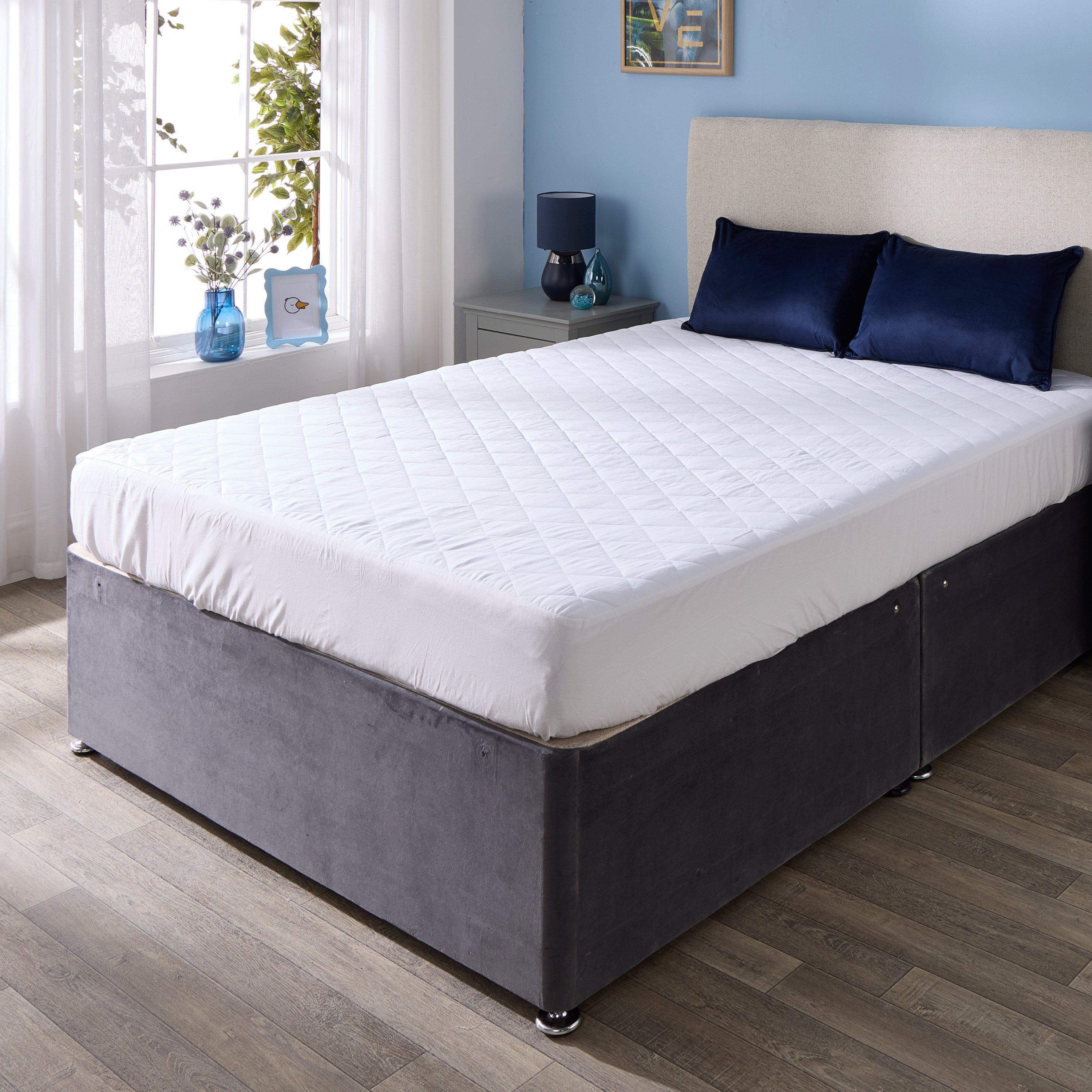 White - Downland - Extra Deep Cotton Mattress Protector - 2
