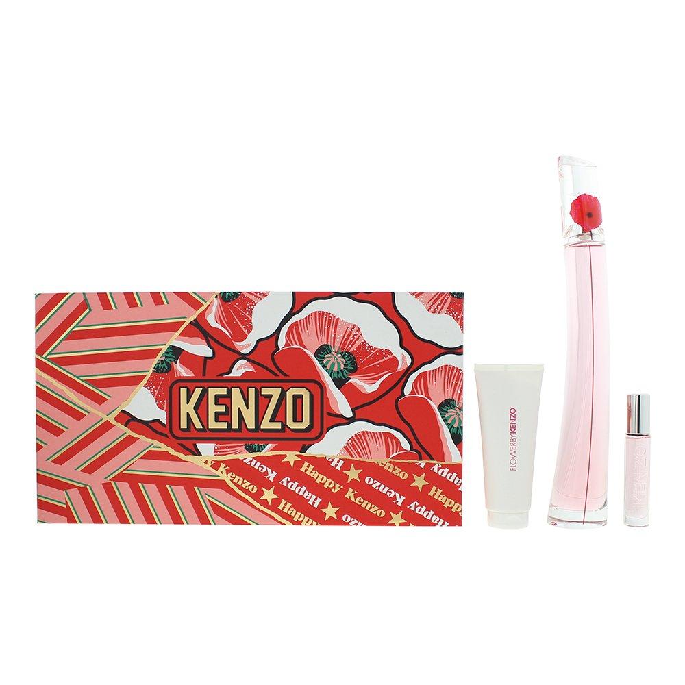 None - Kenzo - Flower Poppy Bouquet 3 Piece Gift Set - 1