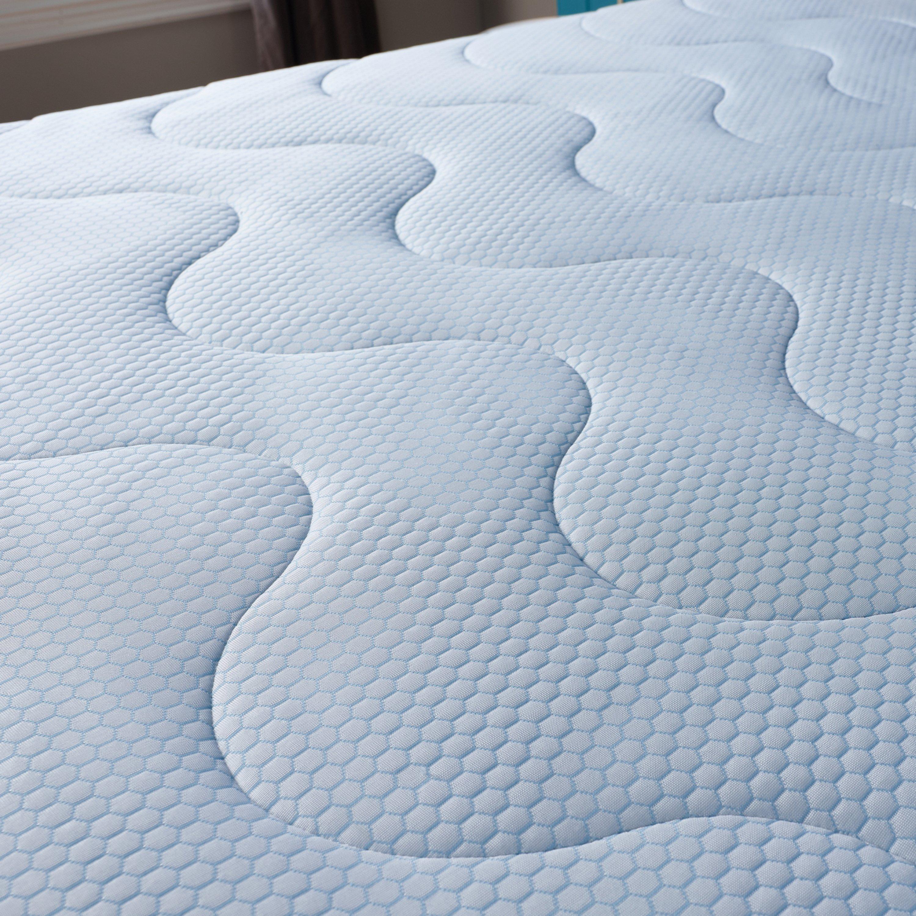 White - Downland - Cooldown Quilted Mattress Protector - 4