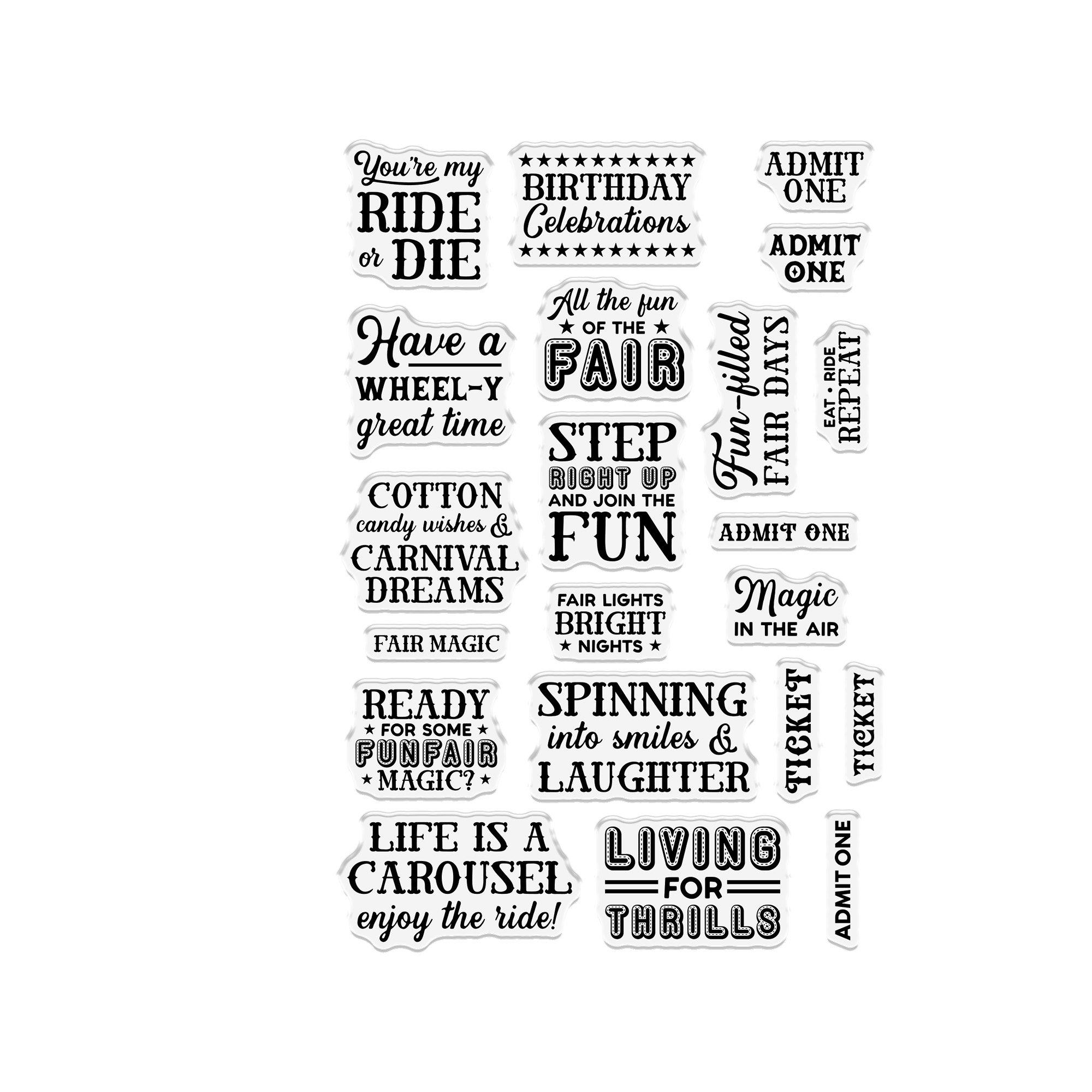 Multi - Crafters Companion - Ticket Fun Stamp and Die - 3