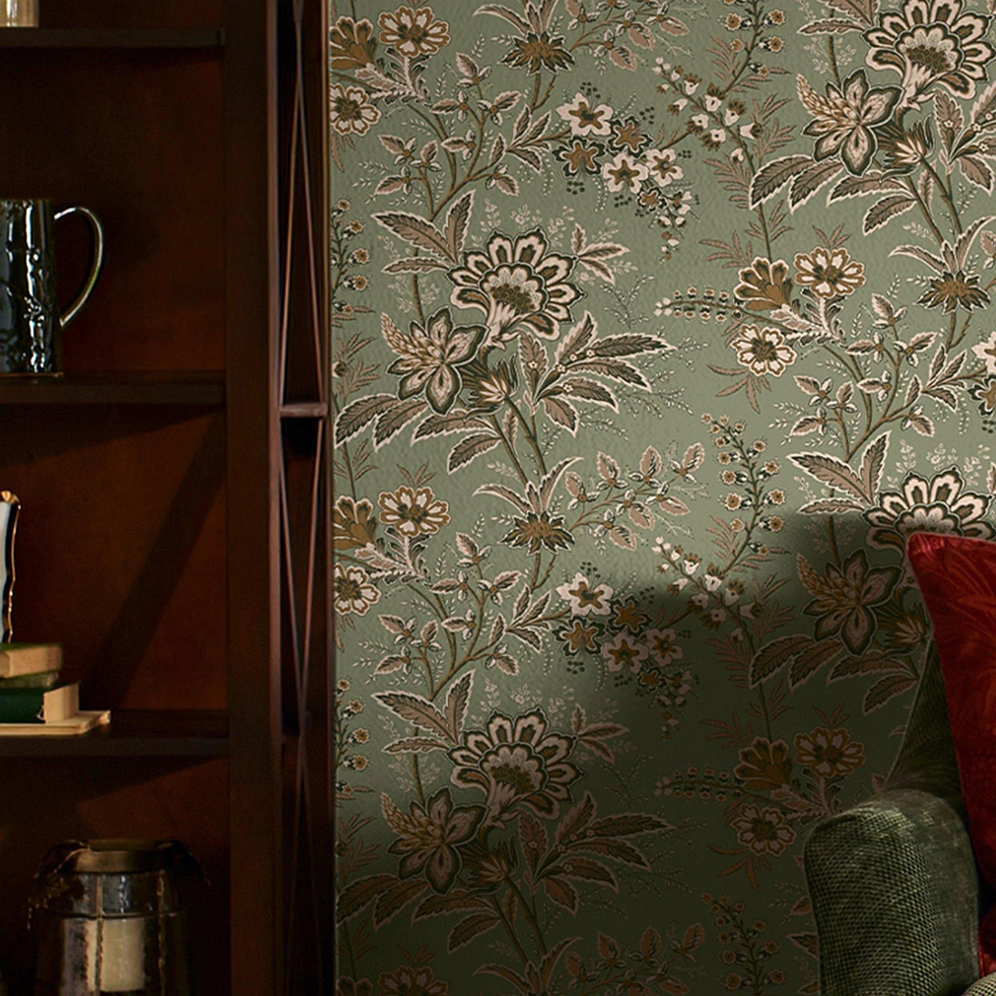 Sage Green - Laura Ashley - Marlbrook Wallpaper - 5