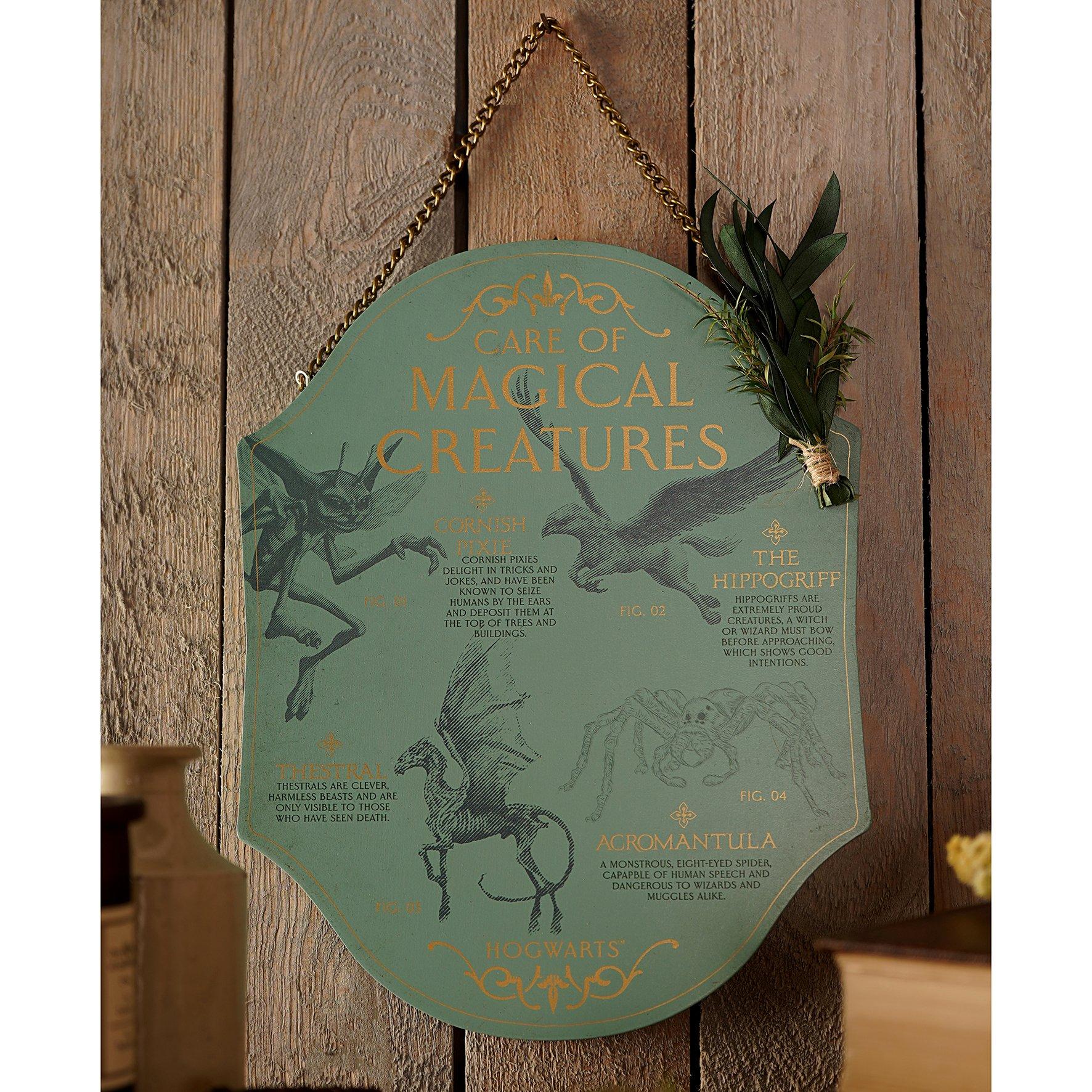 Harry Potter  Herbology Plaque Magical Creatures -  - Medium