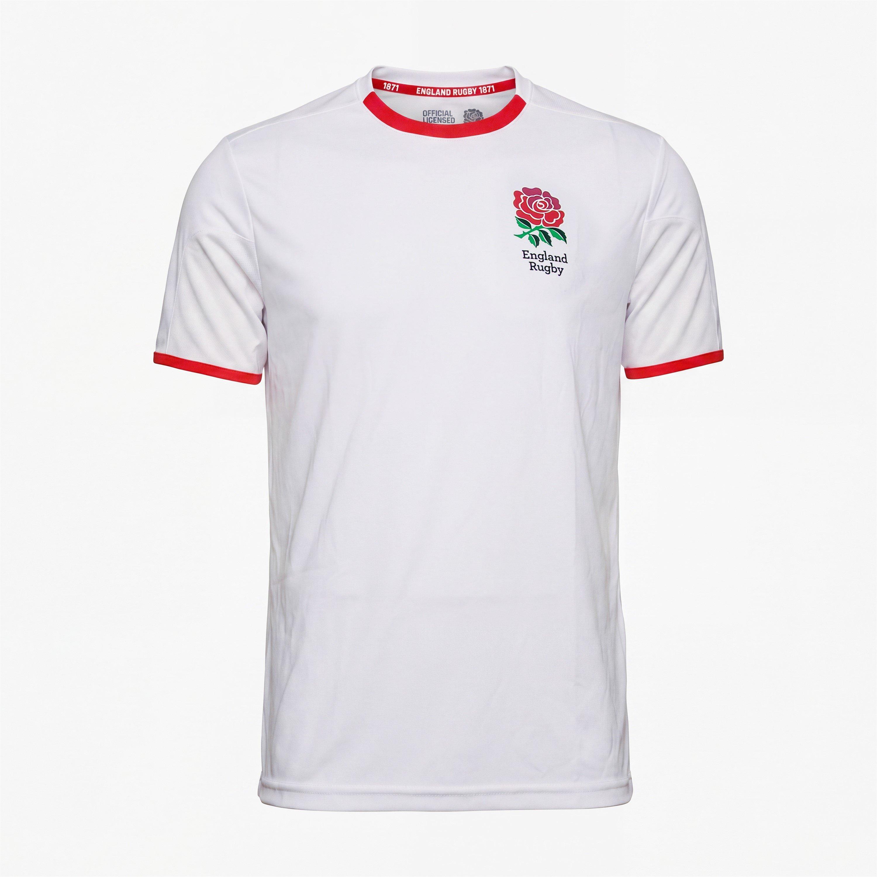 White - RFU - England Poly T Shirt Adults - 1