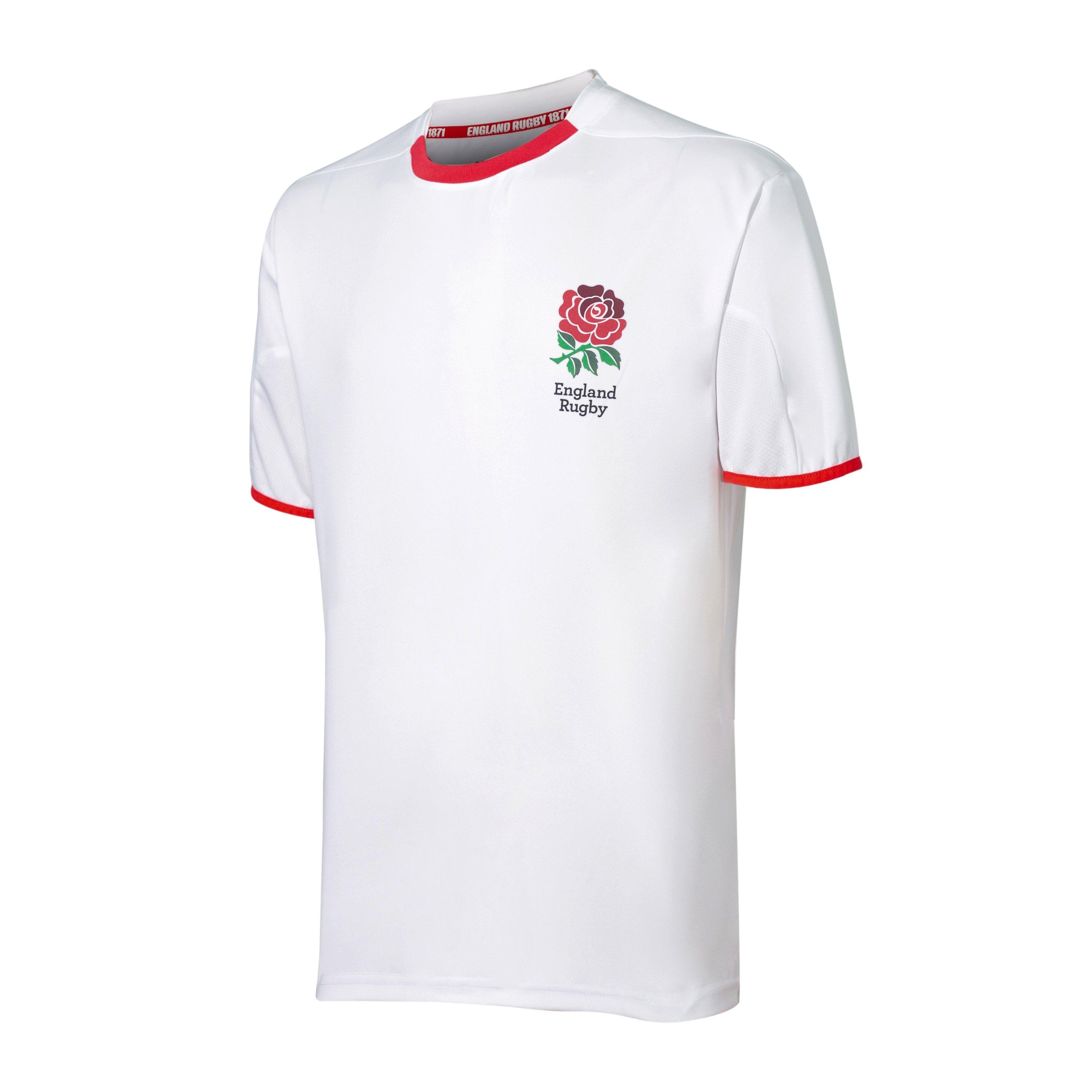 RFU England Poly T Shirt Mens Crew Neck TShirts Sports Direct MY