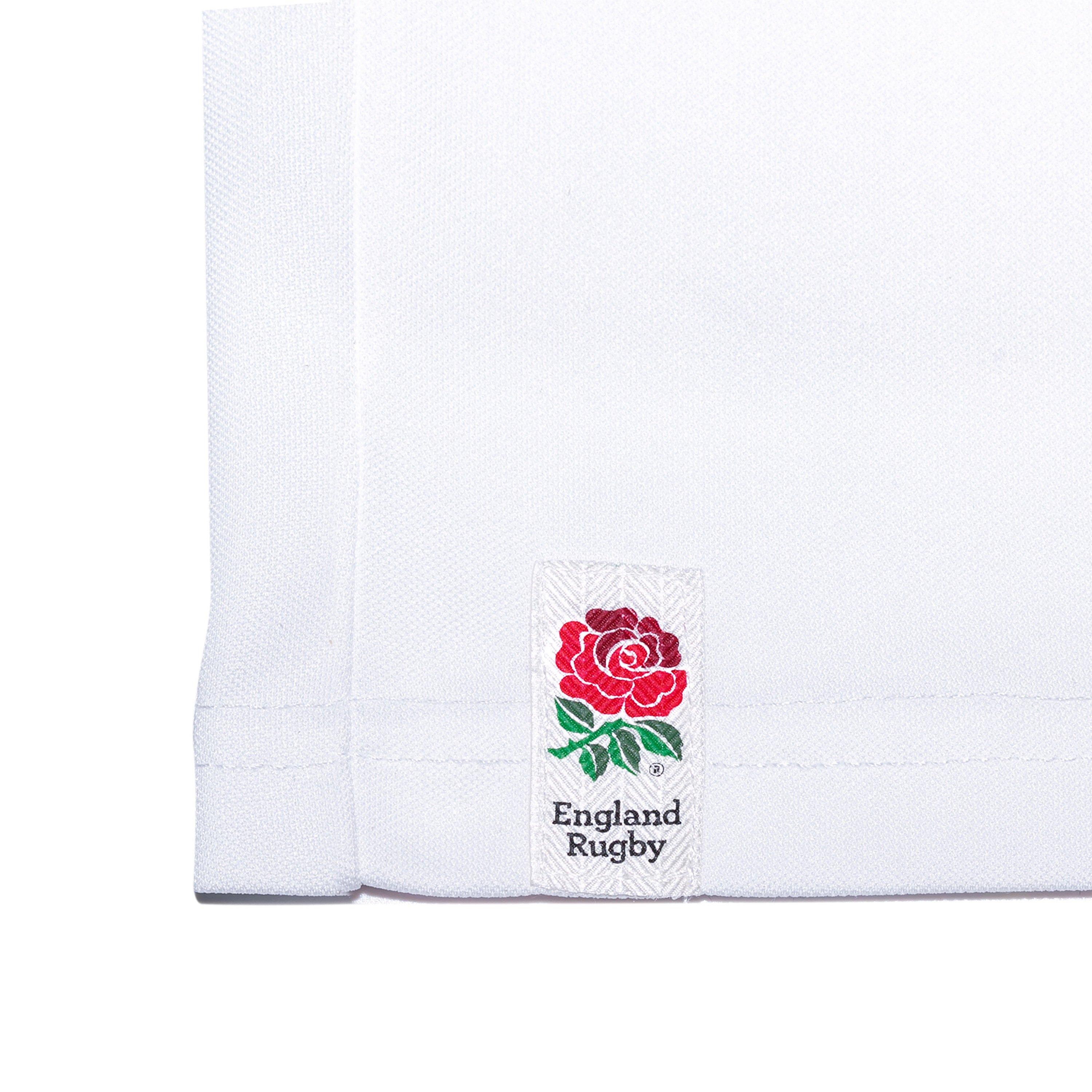 White - RFU - England Poly T Shirt Adults - 5