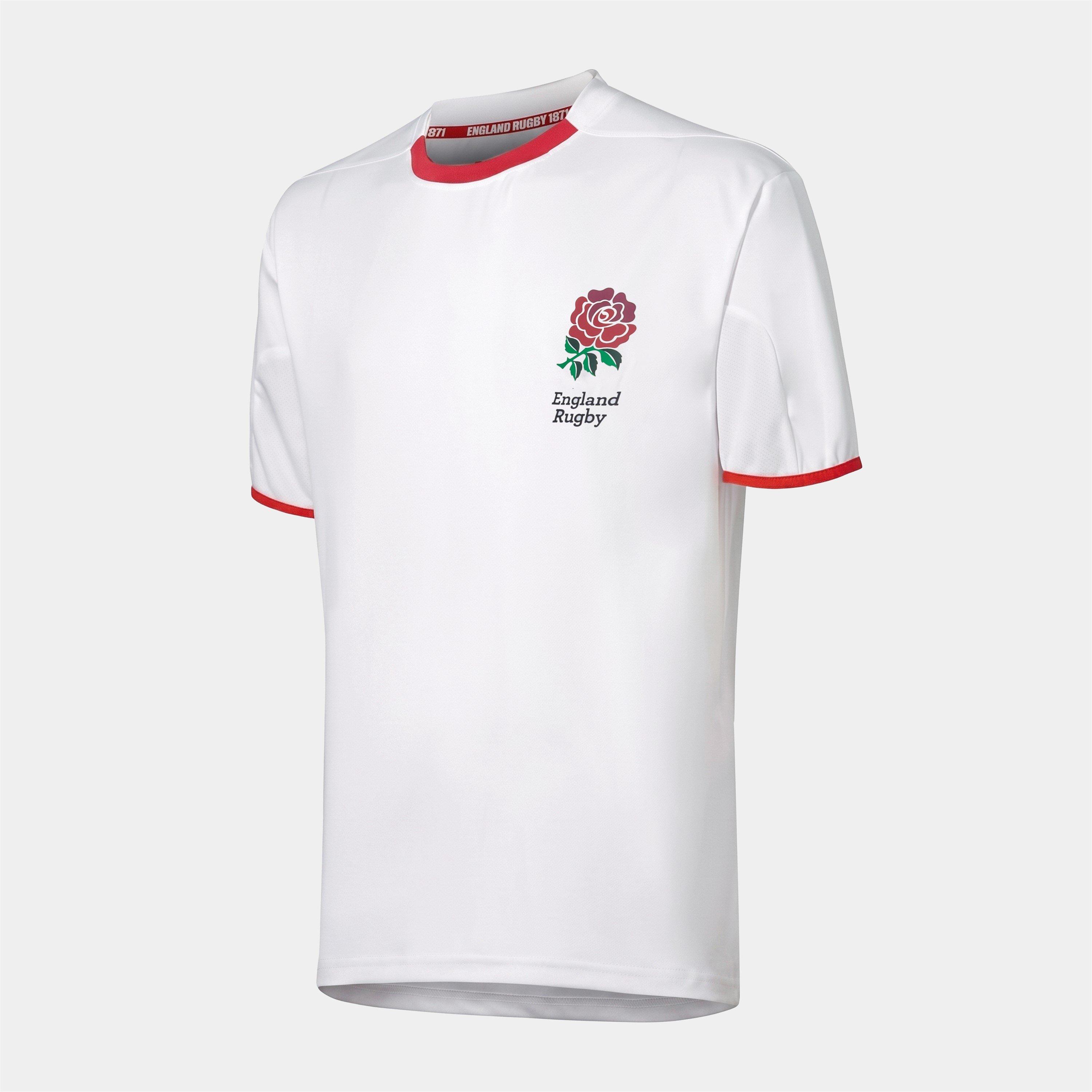 Blanco - RFU - England Poly T Shirt Adults - 3