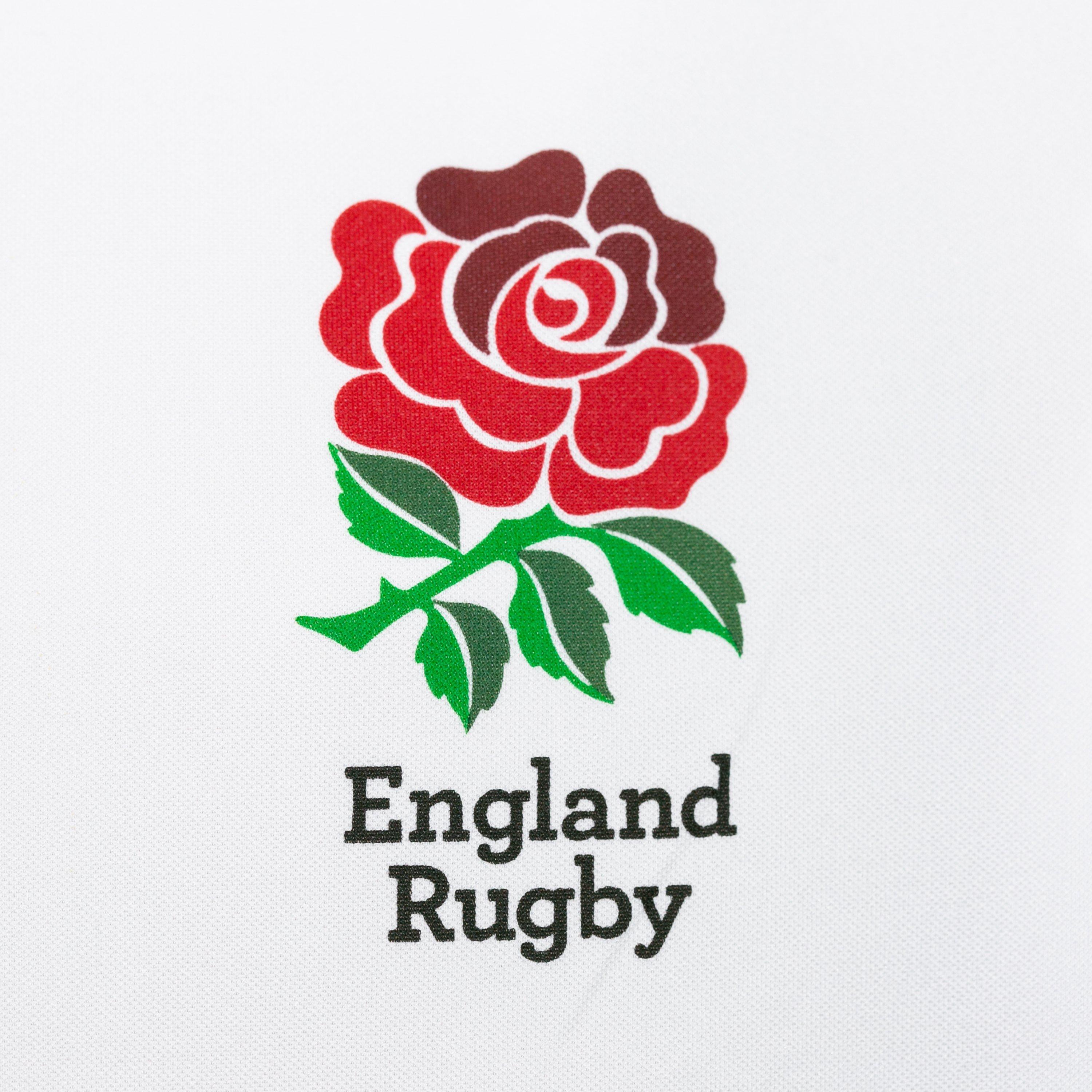 White - RFU - England Poly T Shirt Adults - 3