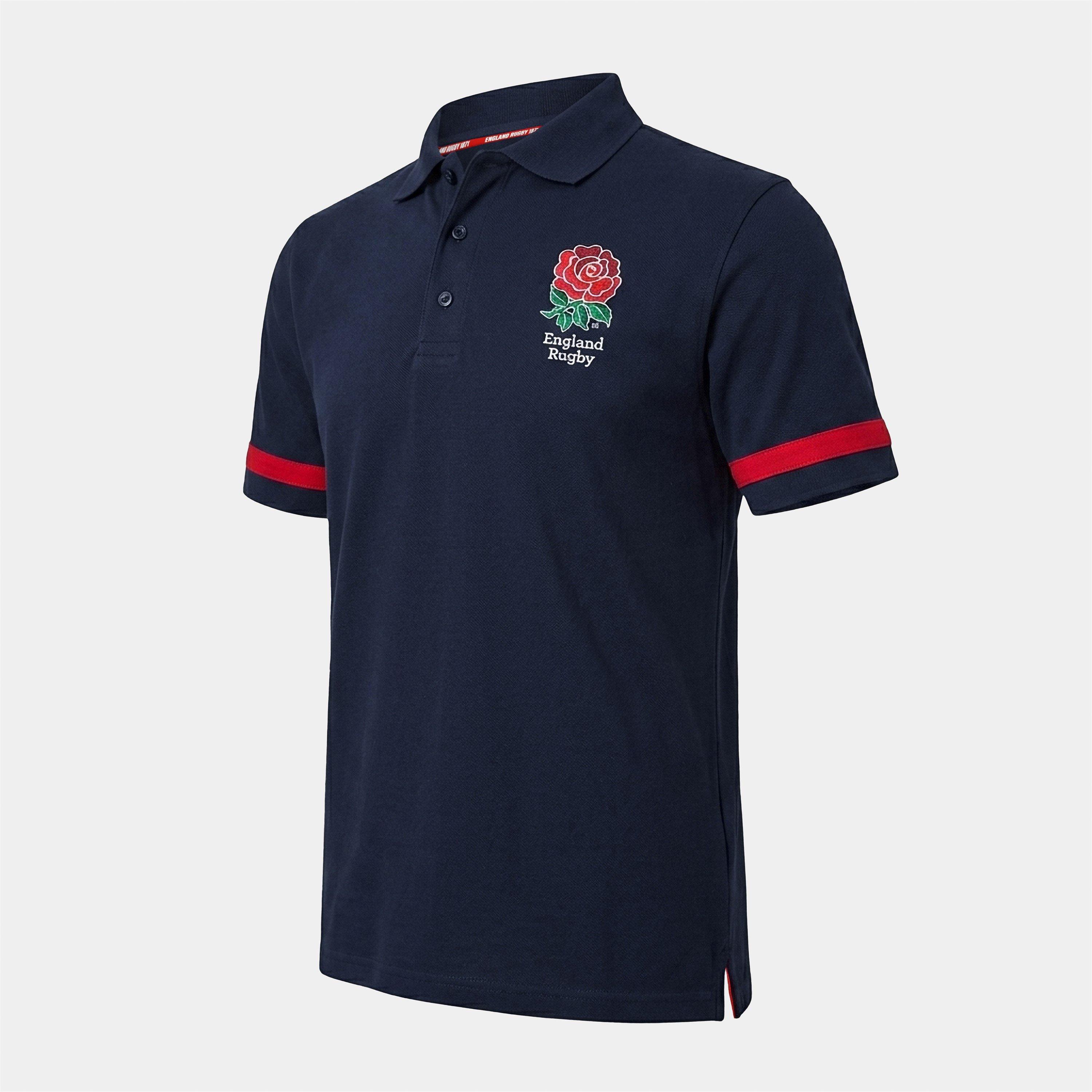Navy - RFU - England Core Polo Shirt Adults - 3