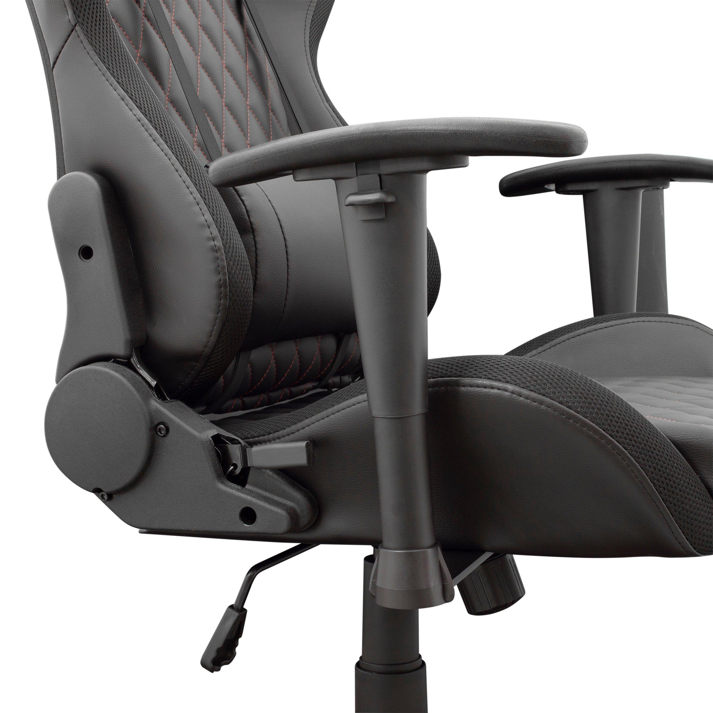 Black - White Shark - Thunderbolt RGB LED Gaming Chair - 3