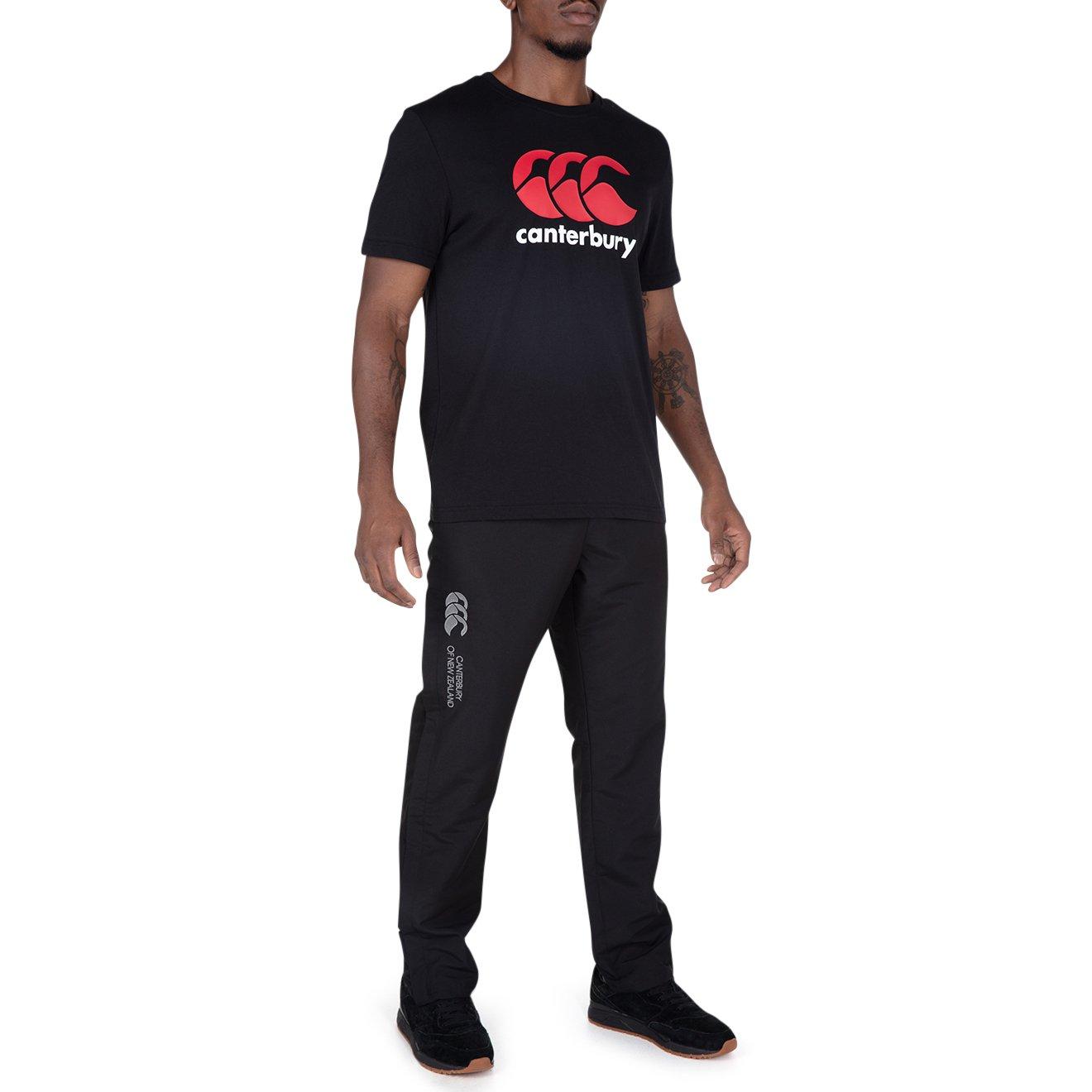 Black/Red/White - Canterbury - Large Logo T Shirt Mens - 3