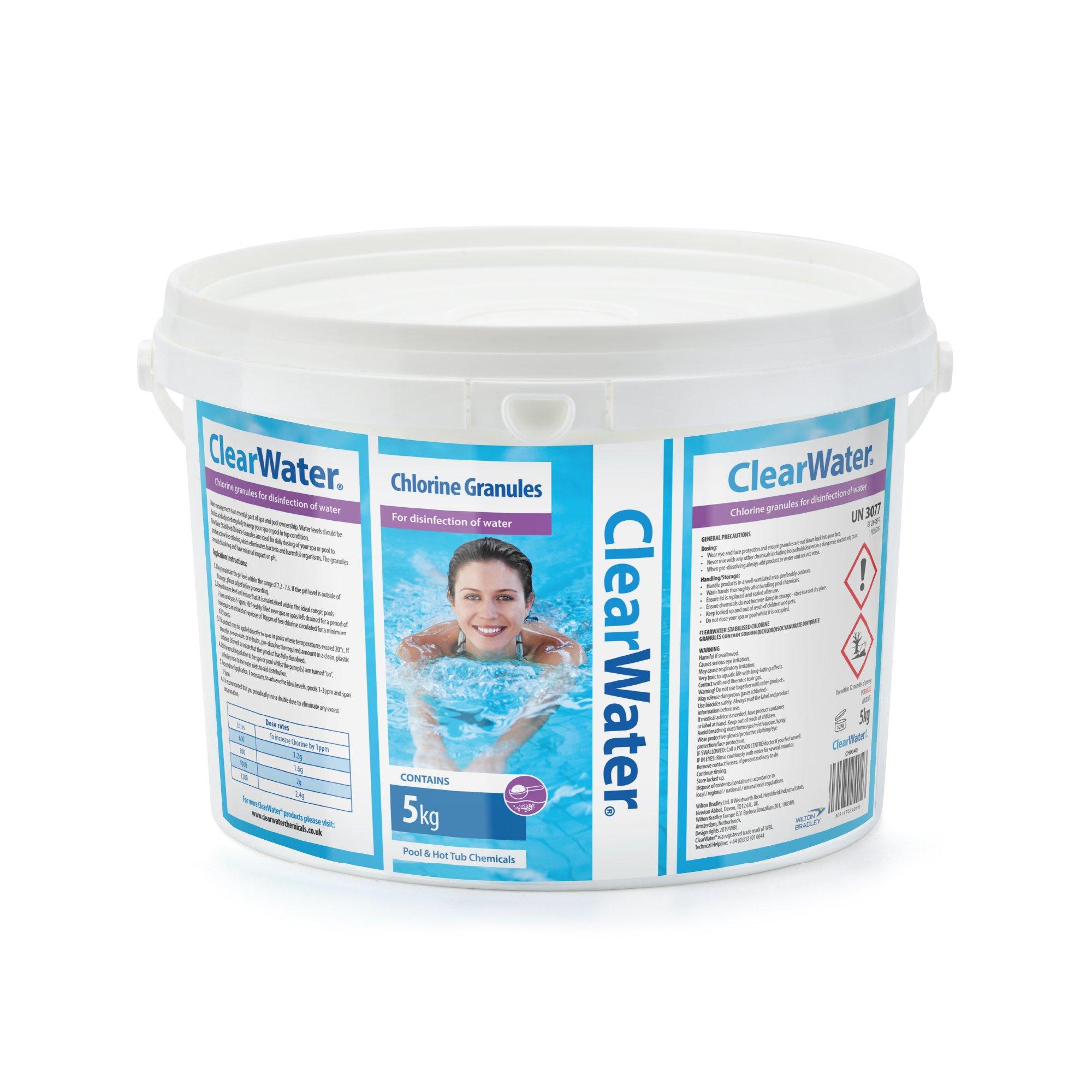 Clearwater  5Kg Chlorine Granules - White - 1 Size