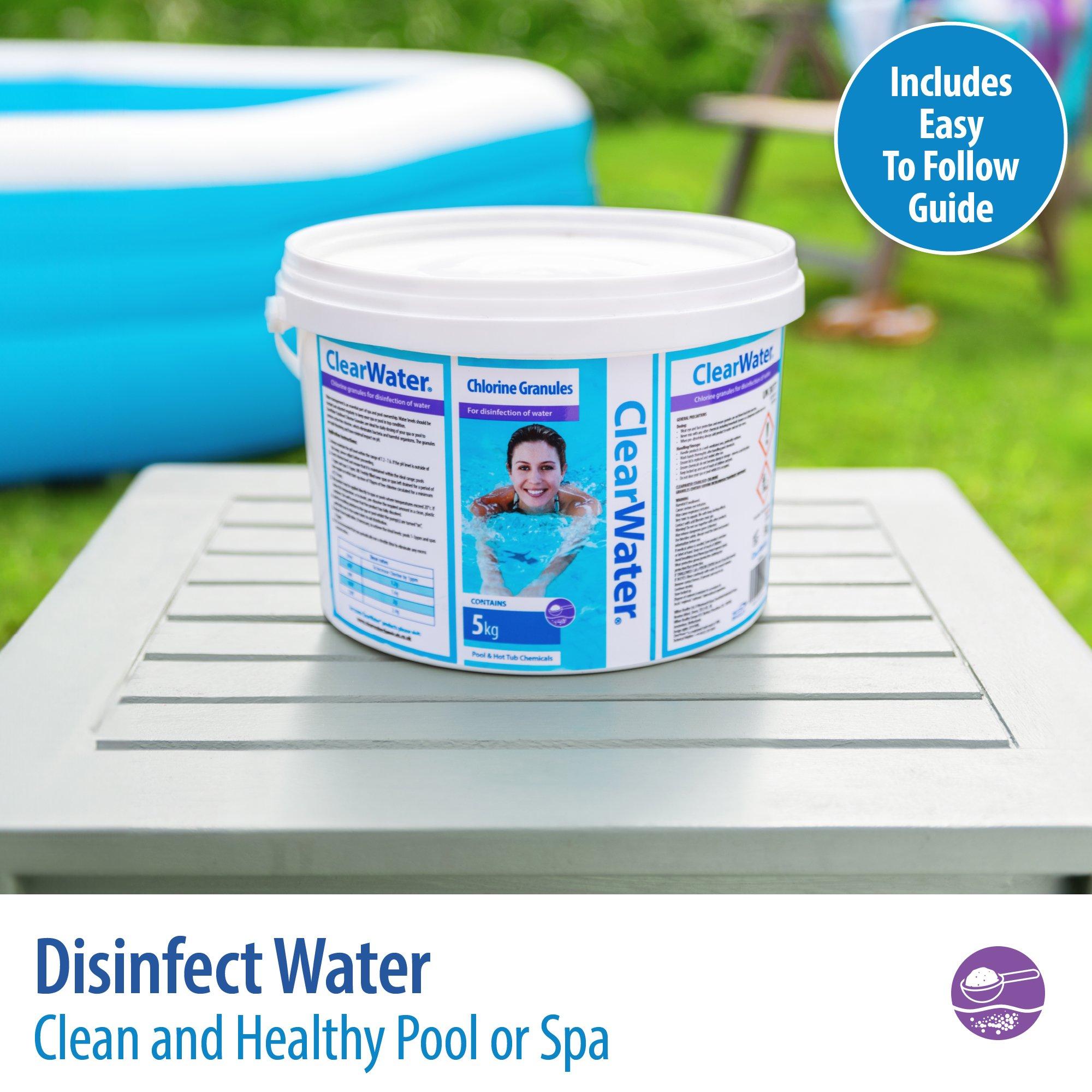 White - Clearwater - Clearwater 5kg Chlorine Gran - Pail - 2