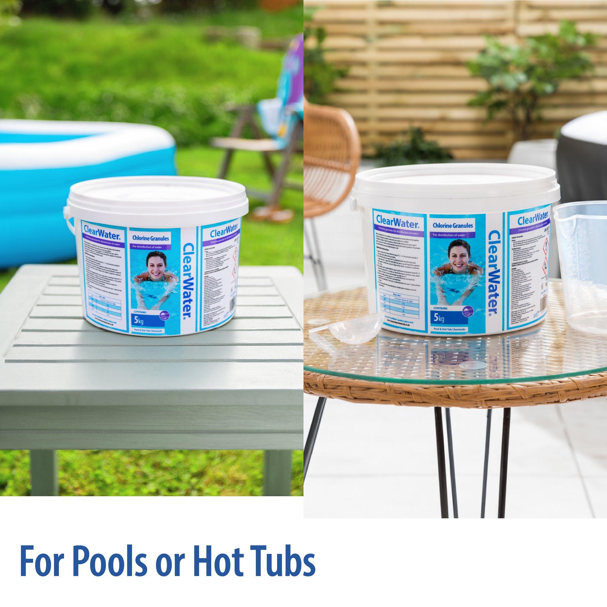 White - Clearwater - Clearwater 5kg Chlorine Gran - Pail - 4