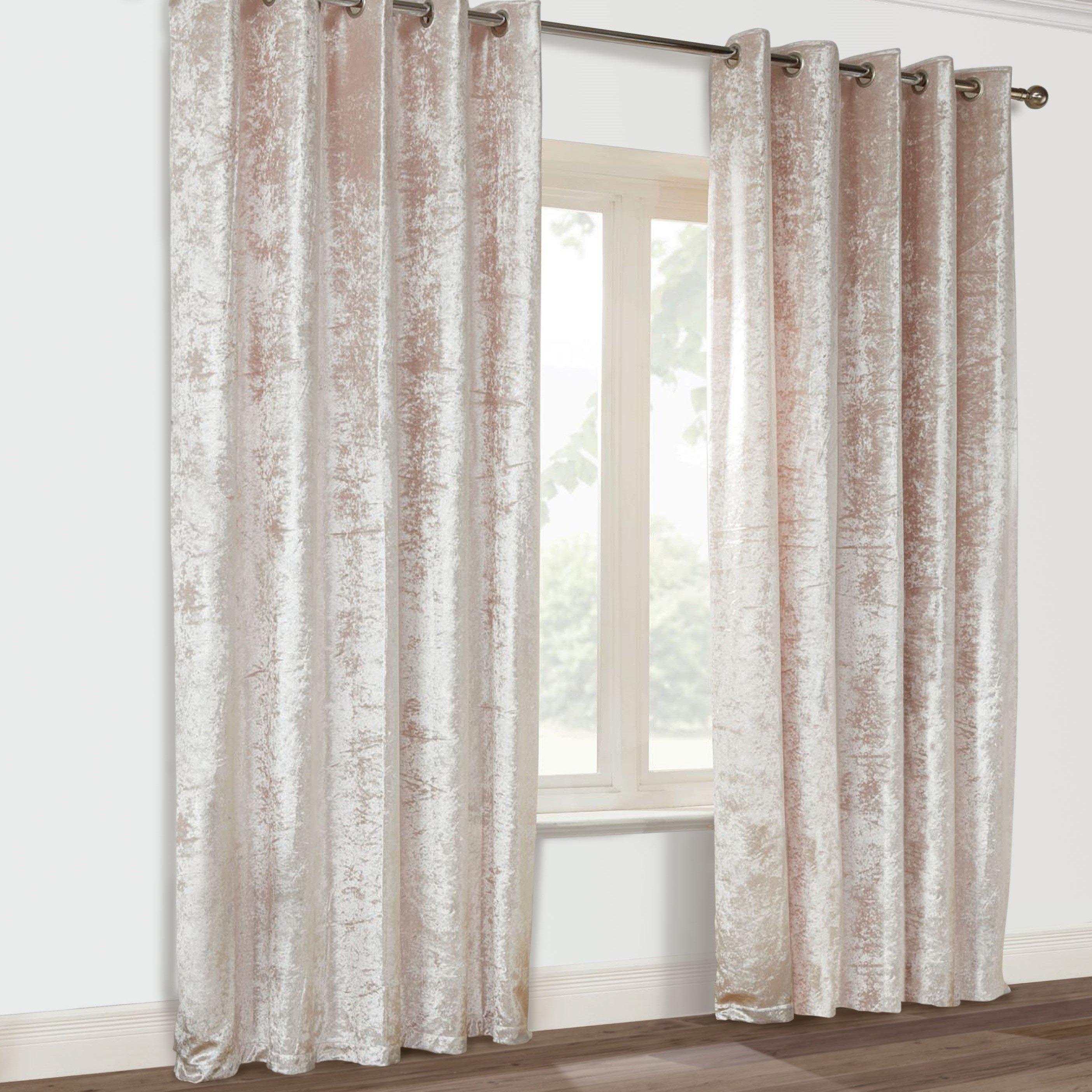 Alan Symonds Crushed Velvet Ring Top Curtains