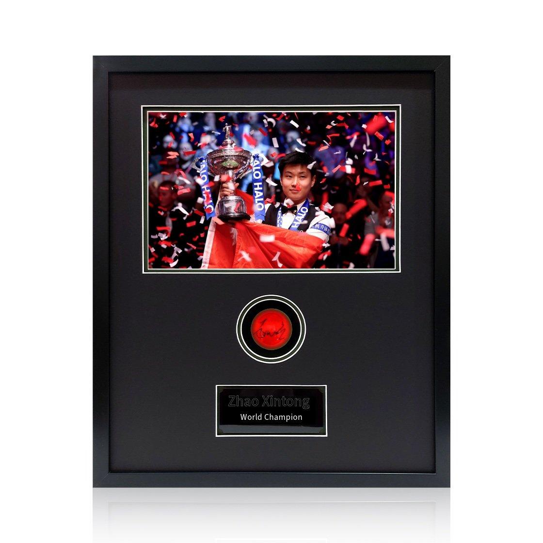The Fan Cave  Zhao Xintong Signed Ball Compact Frame Red - 530mm x 43
