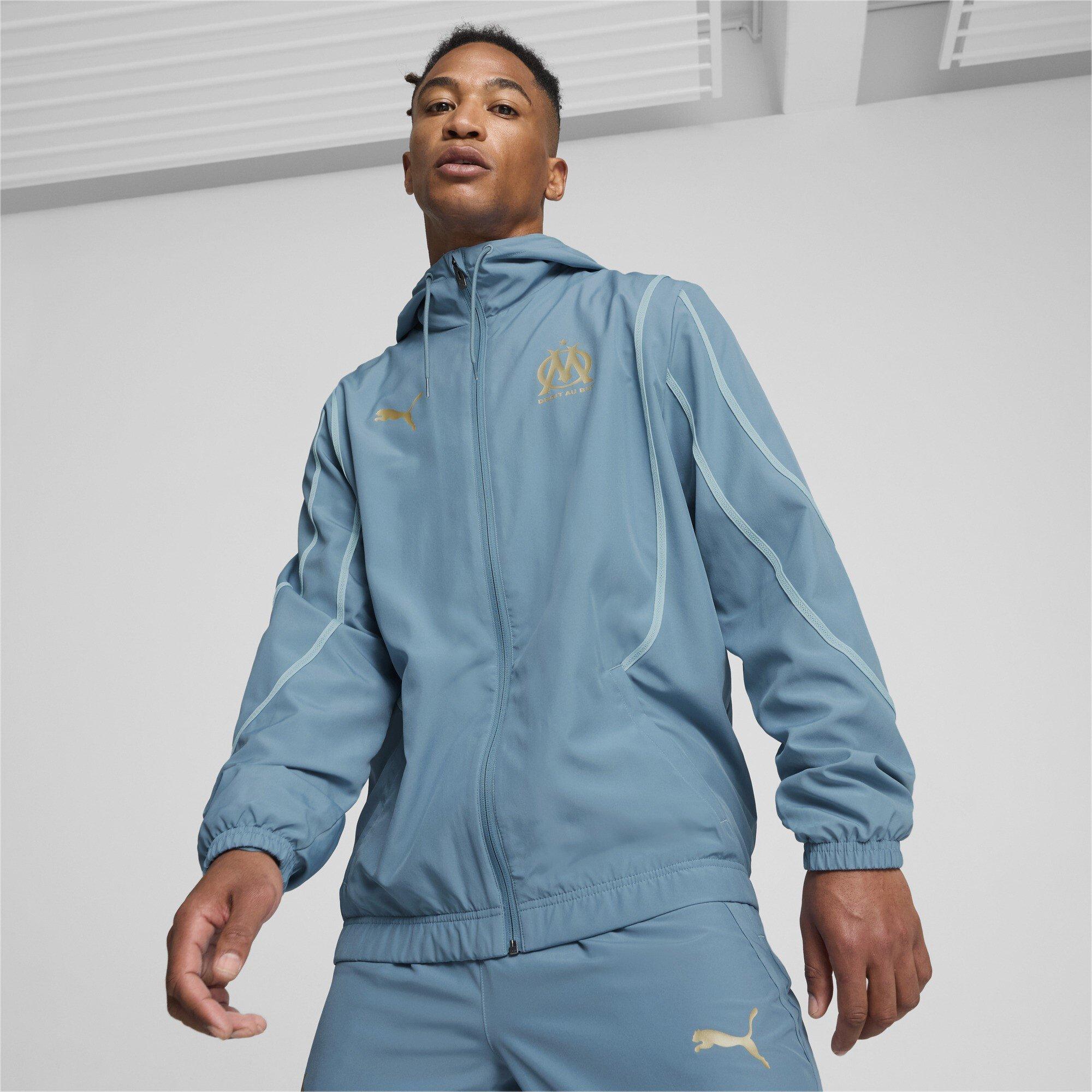 Blå - Puma - Olympique De Marseille Pre Match Woven Jacket 2024 2025 Adults - 2