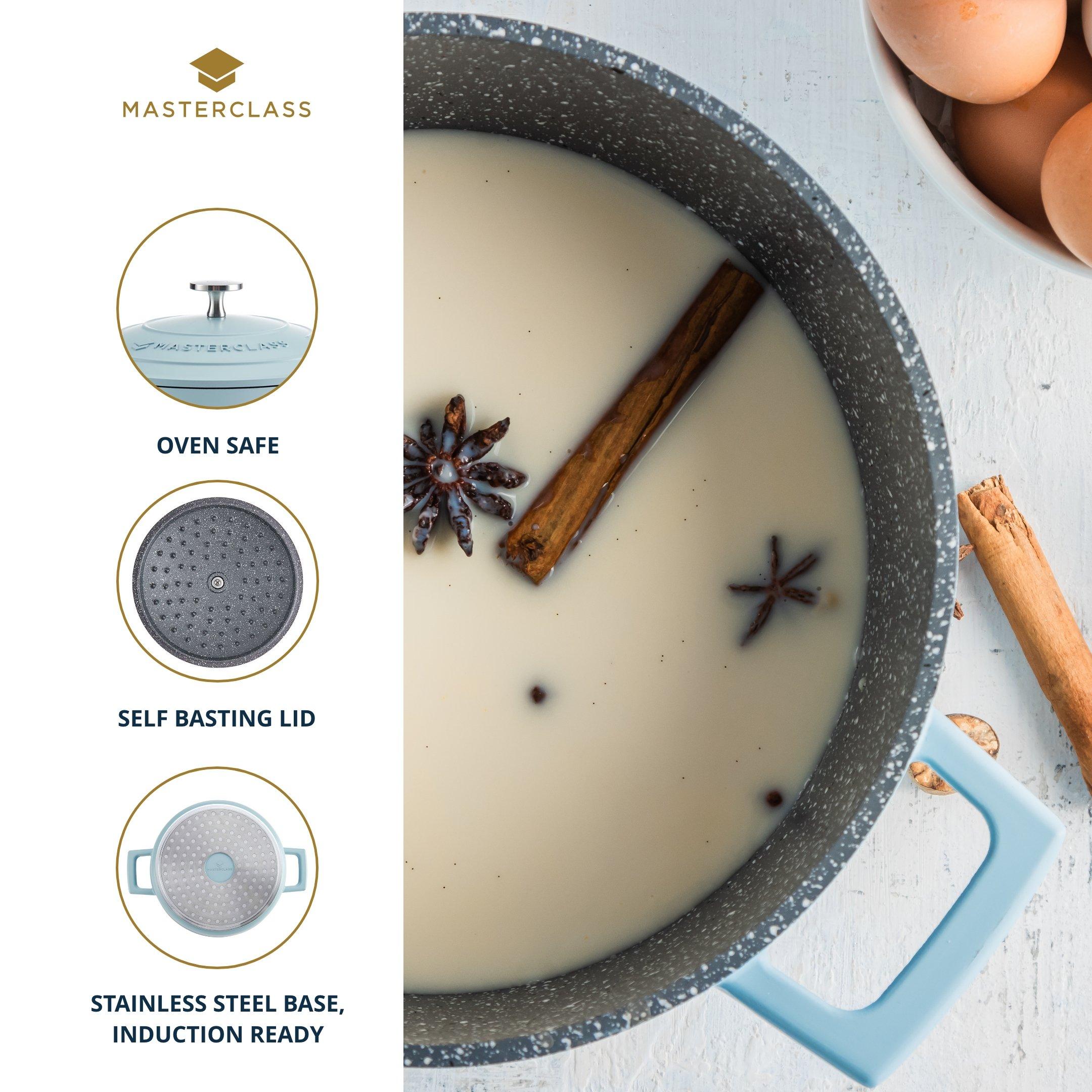 Blue - MasterClass - MasterClass Cast Aluminium Casserole Dish with Lid - 3