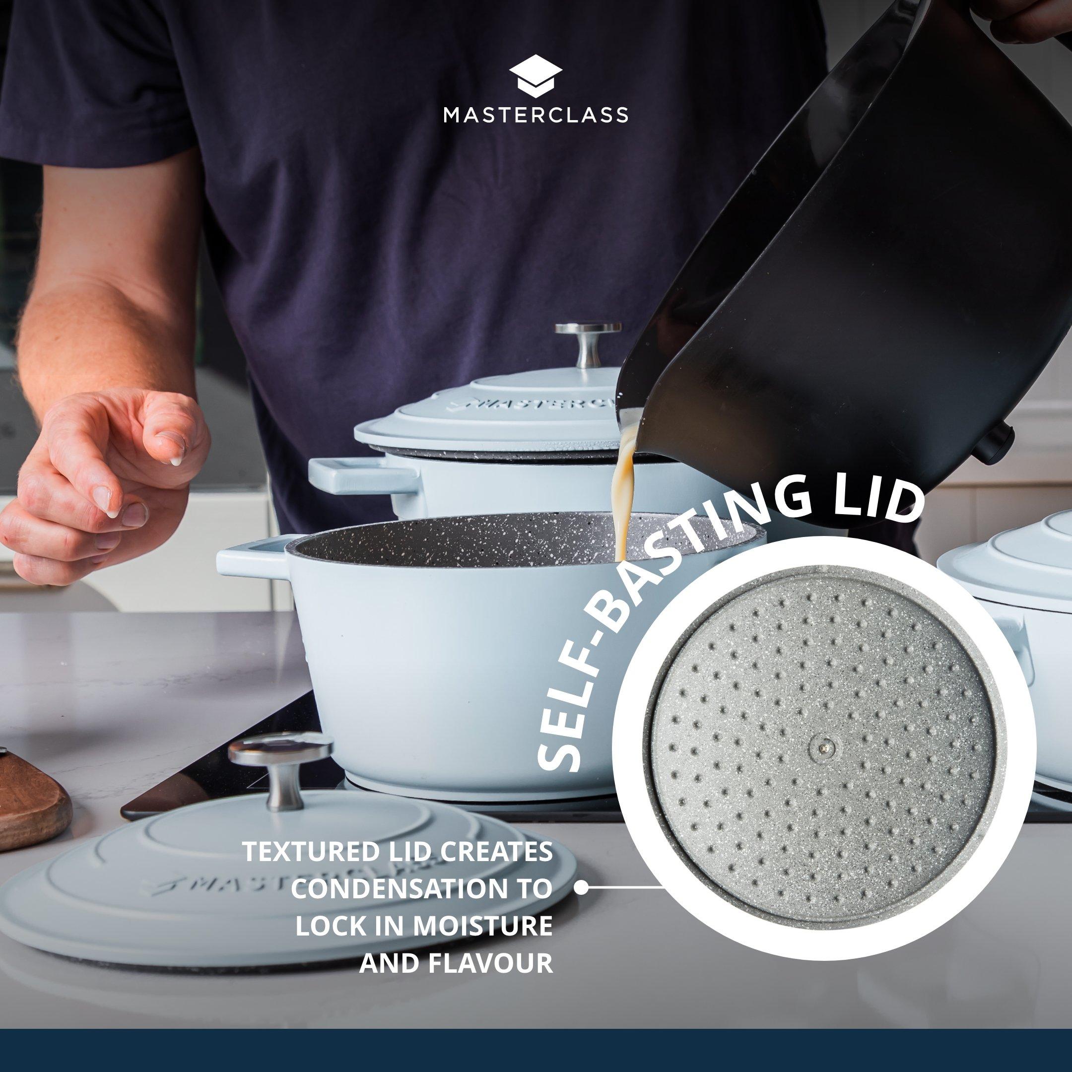 Blue - MasterClass - MasterClass Cast Aluminium Casserole Dish with Lid - 4