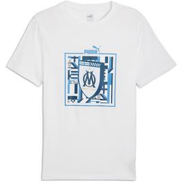 Puma Olympique Marseille Culture T Shirt 2024 2025 Adults