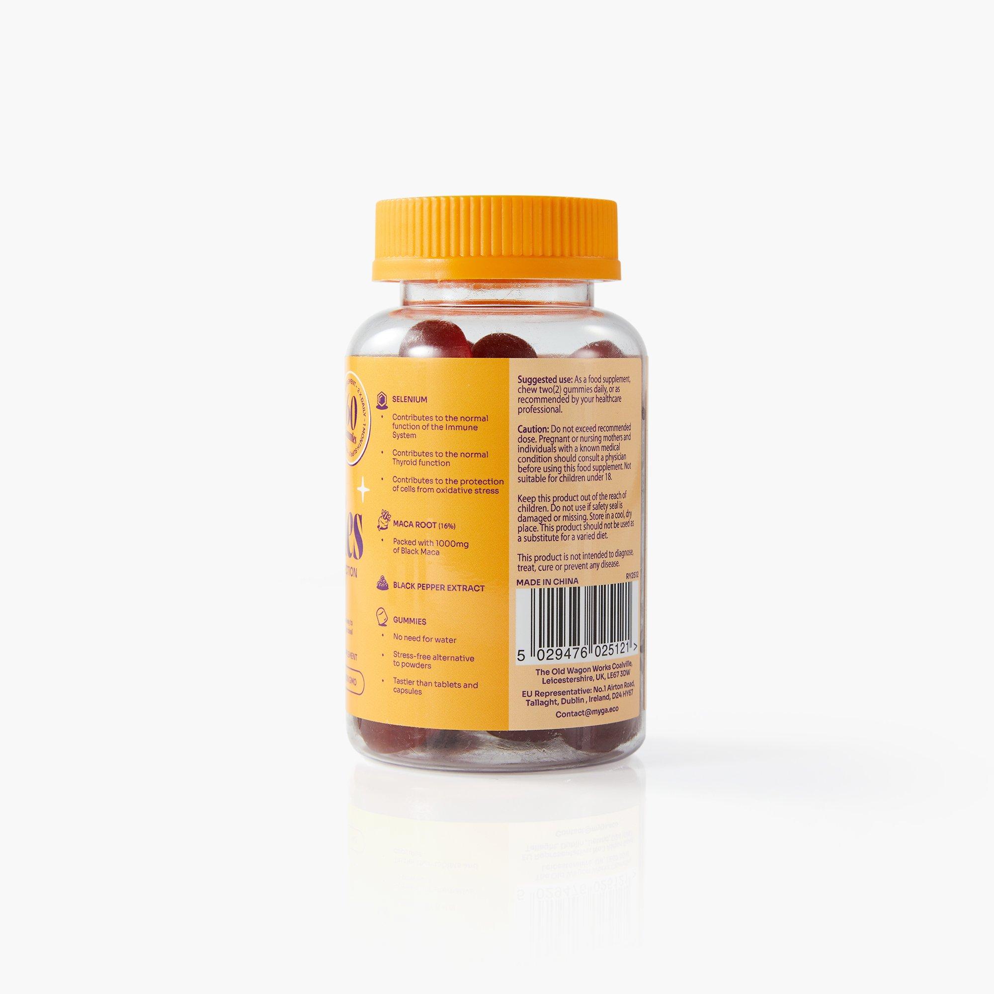 Yellow - Myga - Myga Maca Gummies – 60 Gummies - 2