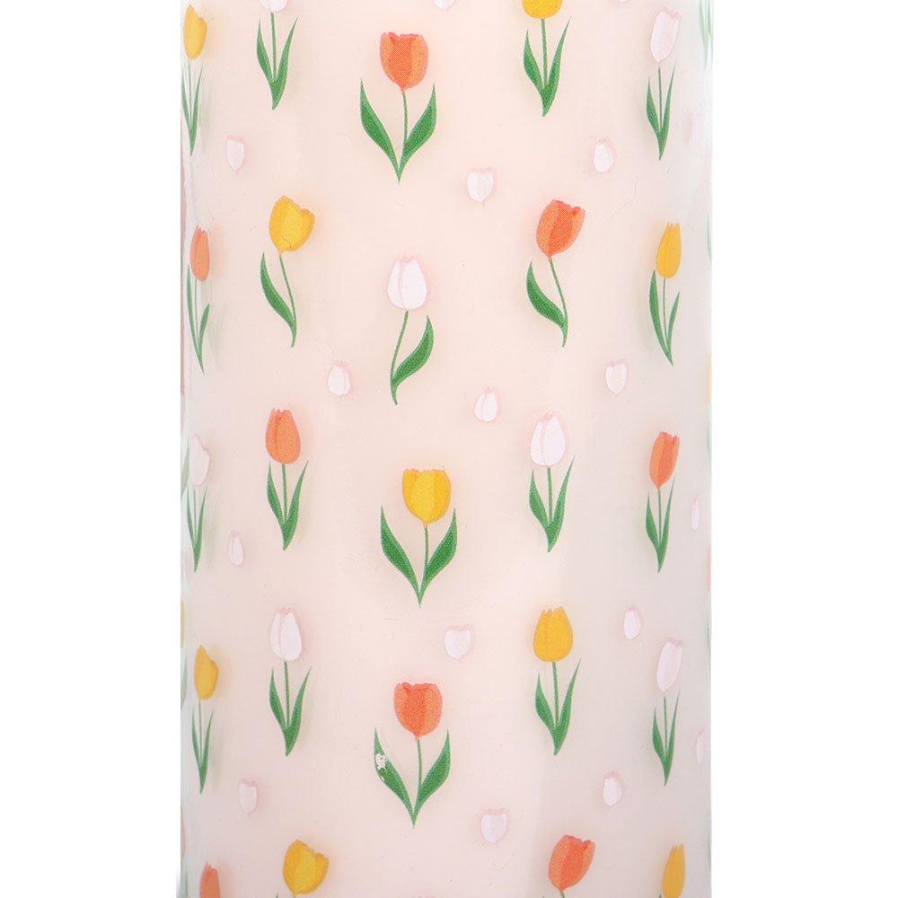 White - Something Different - Tulip Print French Tulip Tube Candle - 2