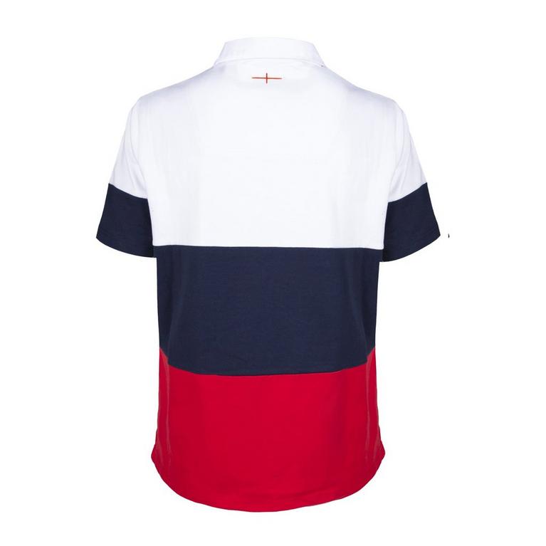 Blanc/Marine/Rouge - RFU - England VapoDri Polo Shirt Mens - 2