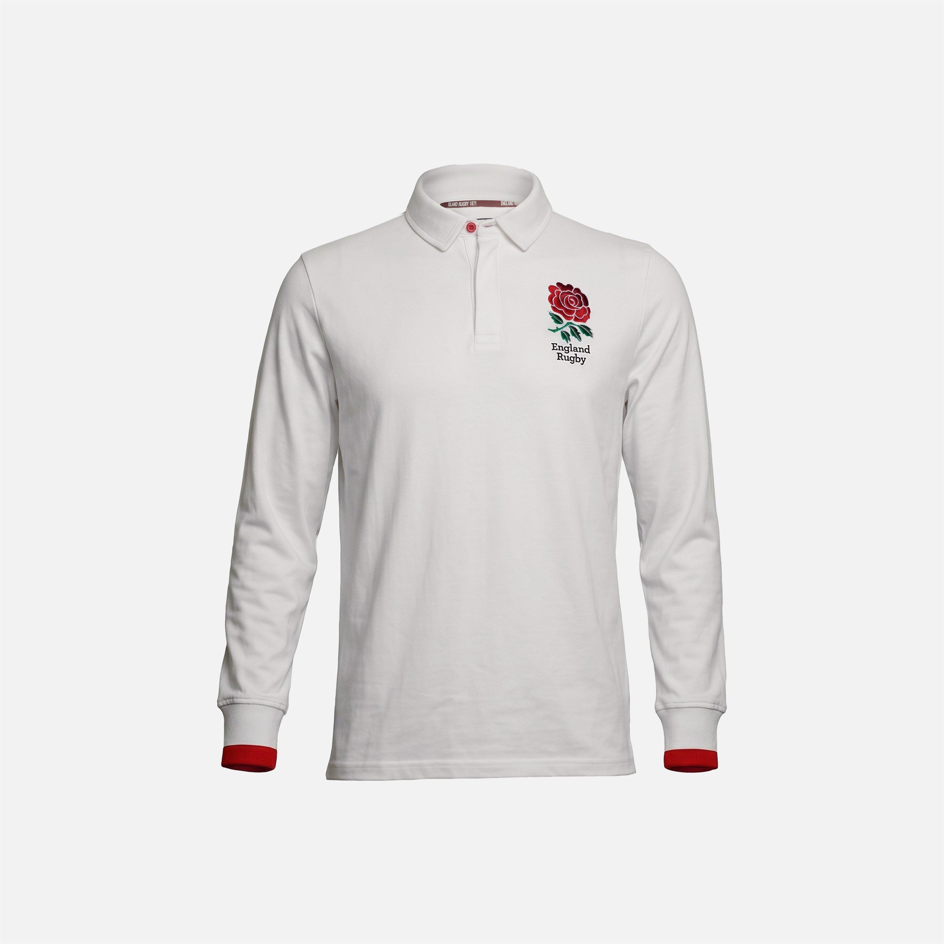 White - RFU - England Rugby Long Sleeve Shirt Mens - 1