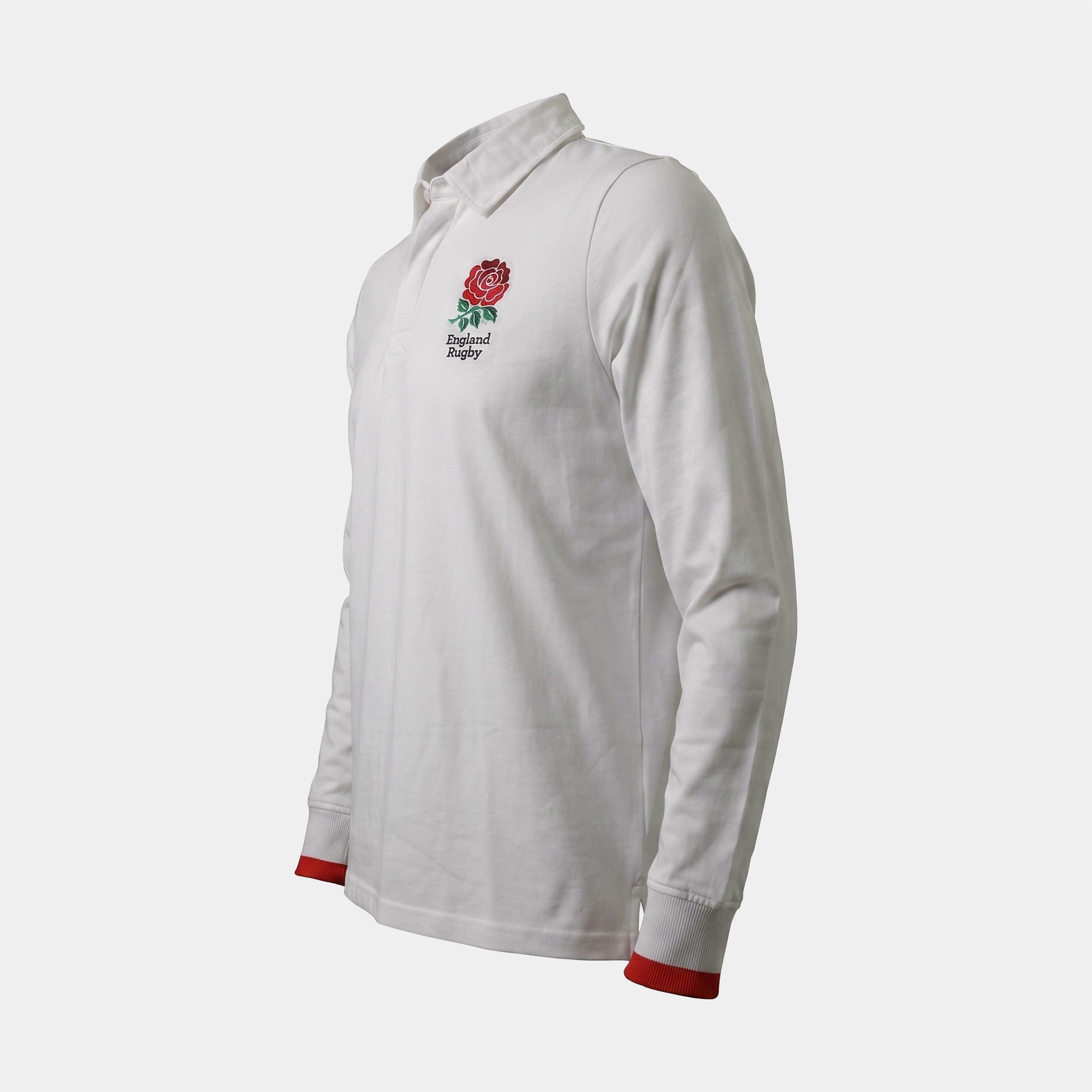 White - RFU - England Rugby Long Sleeve Shirt Mens - 4