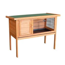 Charles Bentley Leisure RECTANGLE RABBIT HUTCH NATURAL WOOD