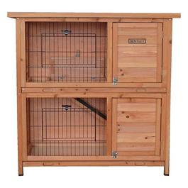 Charles Bentley Leisure 2 STORE RABBIT HUTCH TRAY NATURAL WOOD