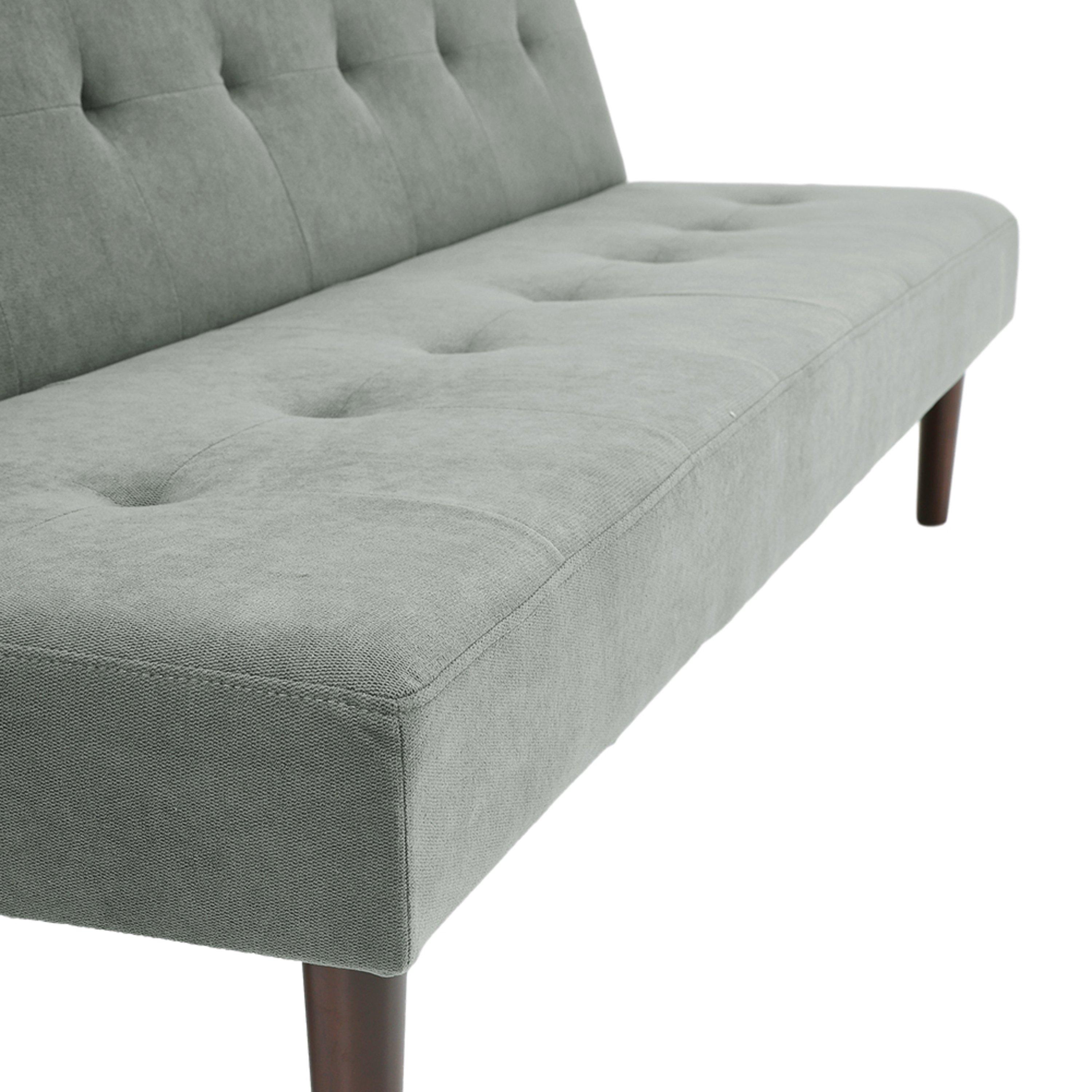 Grey - Kabinet UK - Modern Convertible Single Grey Sofa Bed Grey - 7