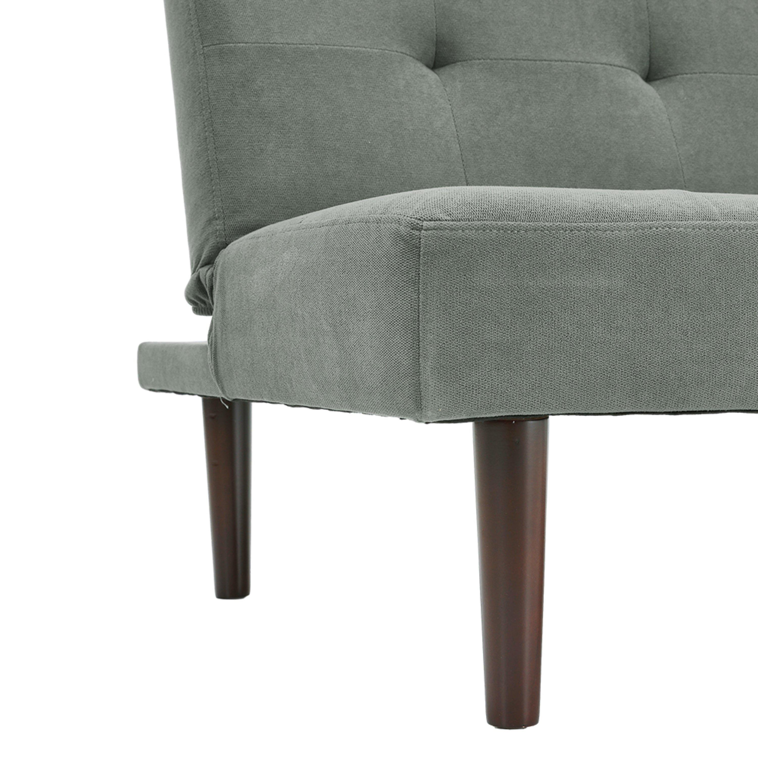 Grey - Kabinet UK - Modern Convertible Single Grey Sofa Bed Grey - 10