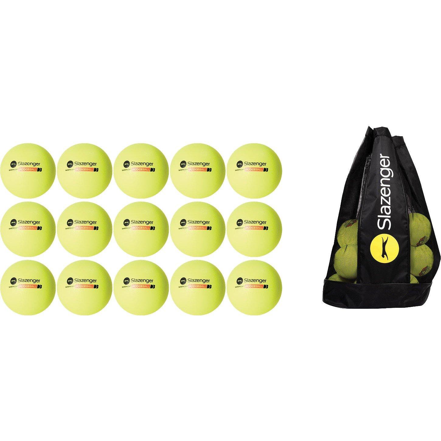 Slazenger  Safety Soft Foam Dodgeballs - Pack Of 15 - Neutral - Green