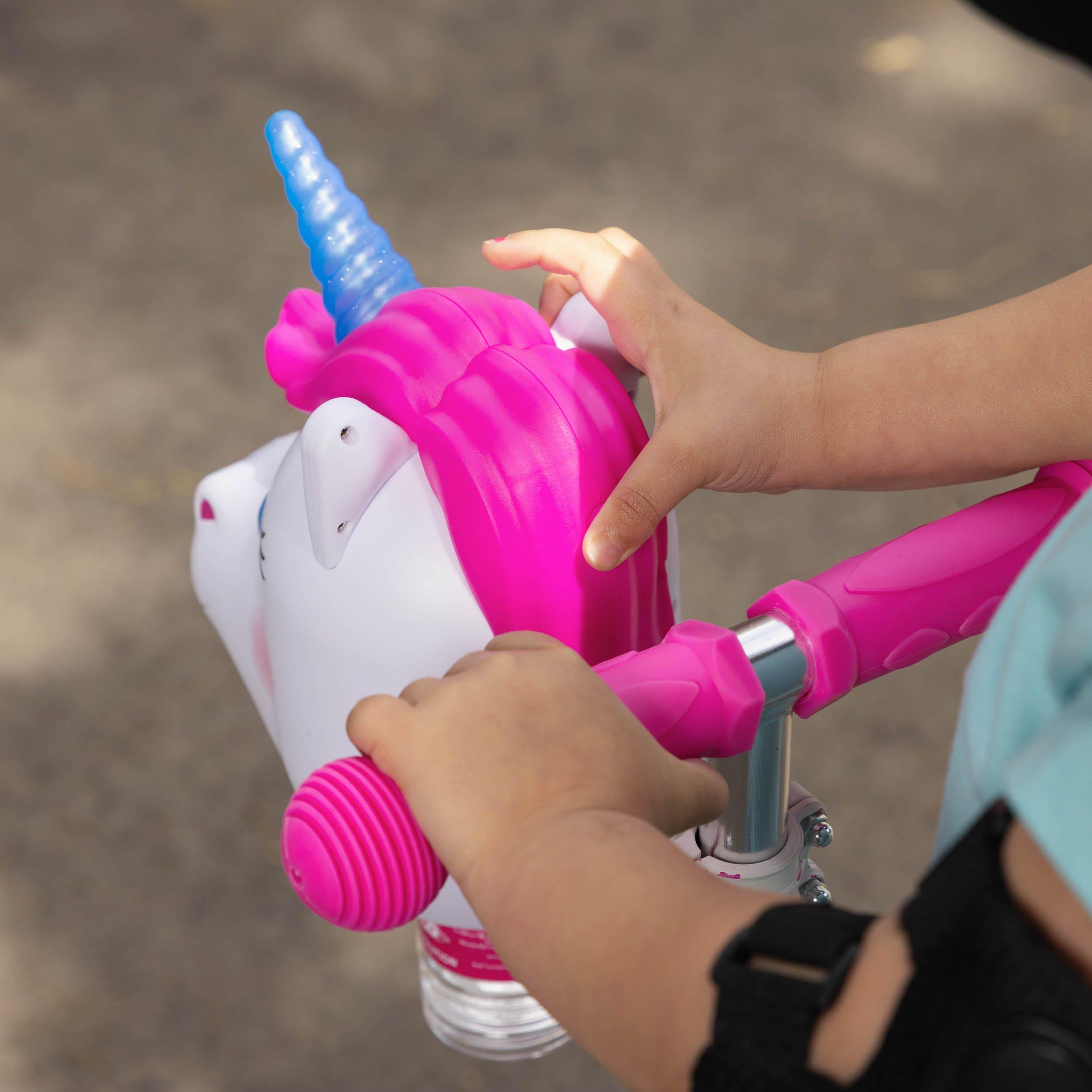 Pink And White - Xootz - Unicorn Bubble Go Scooter - White - 10