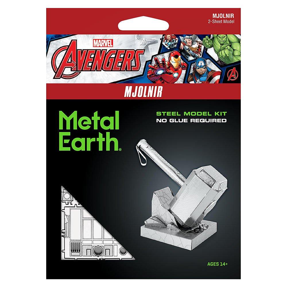 Mercadoria - Marvel - Metal Earth - Mjolnir (Thor's Hammer) 3D Model Kit - 2