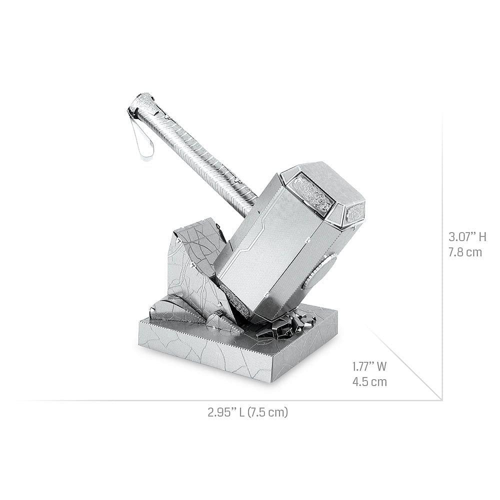 Mercadoria - Marvel - Metal Earth - Mjolnir (Thor's Hammer) 3D Model Kit - 7