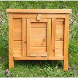 Charles Bentley Leisure BOX RABBIT HUTCH NATURAL WOOD