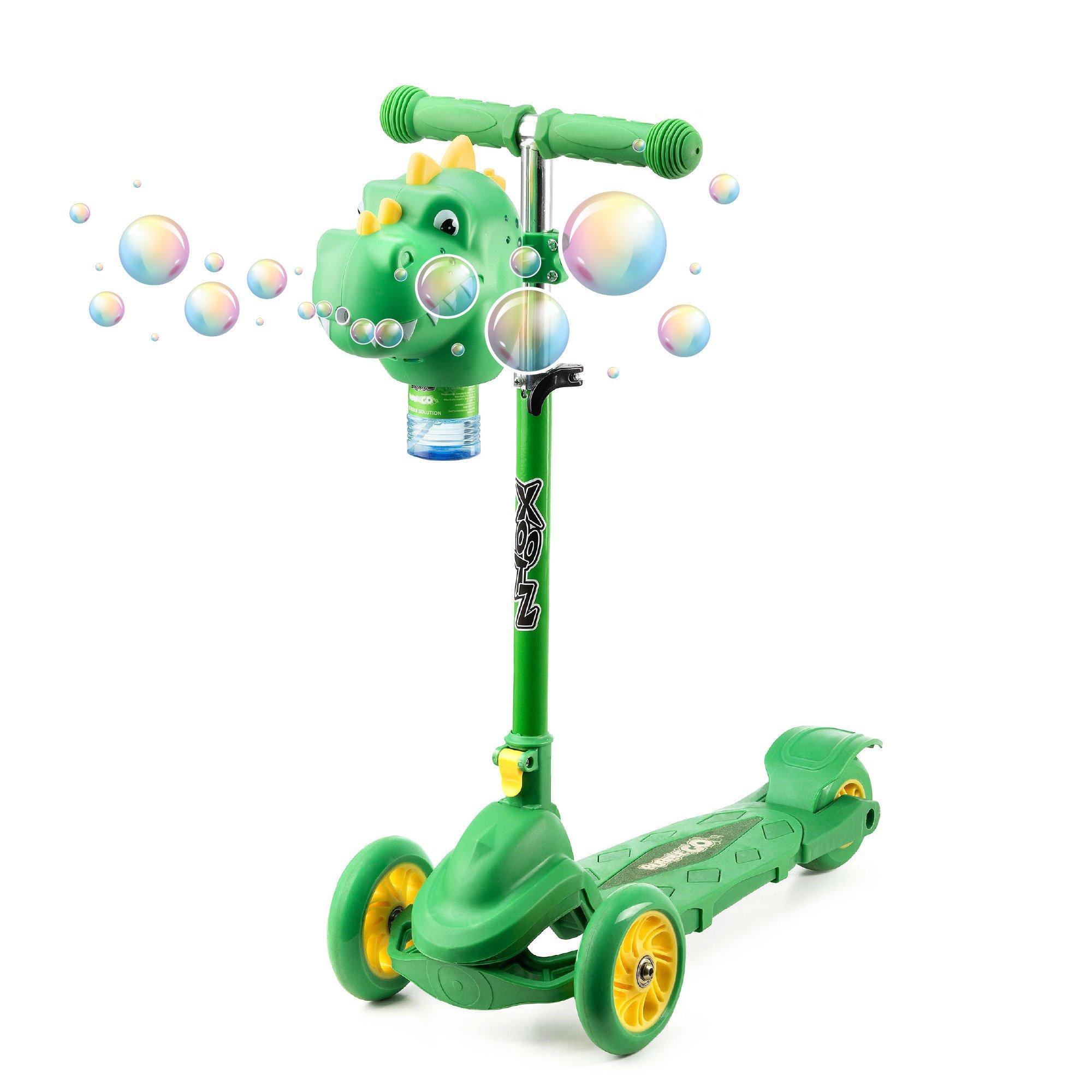Green - Xootz - Xootz Dinosaur Bubble Go Scooter - Green - 1