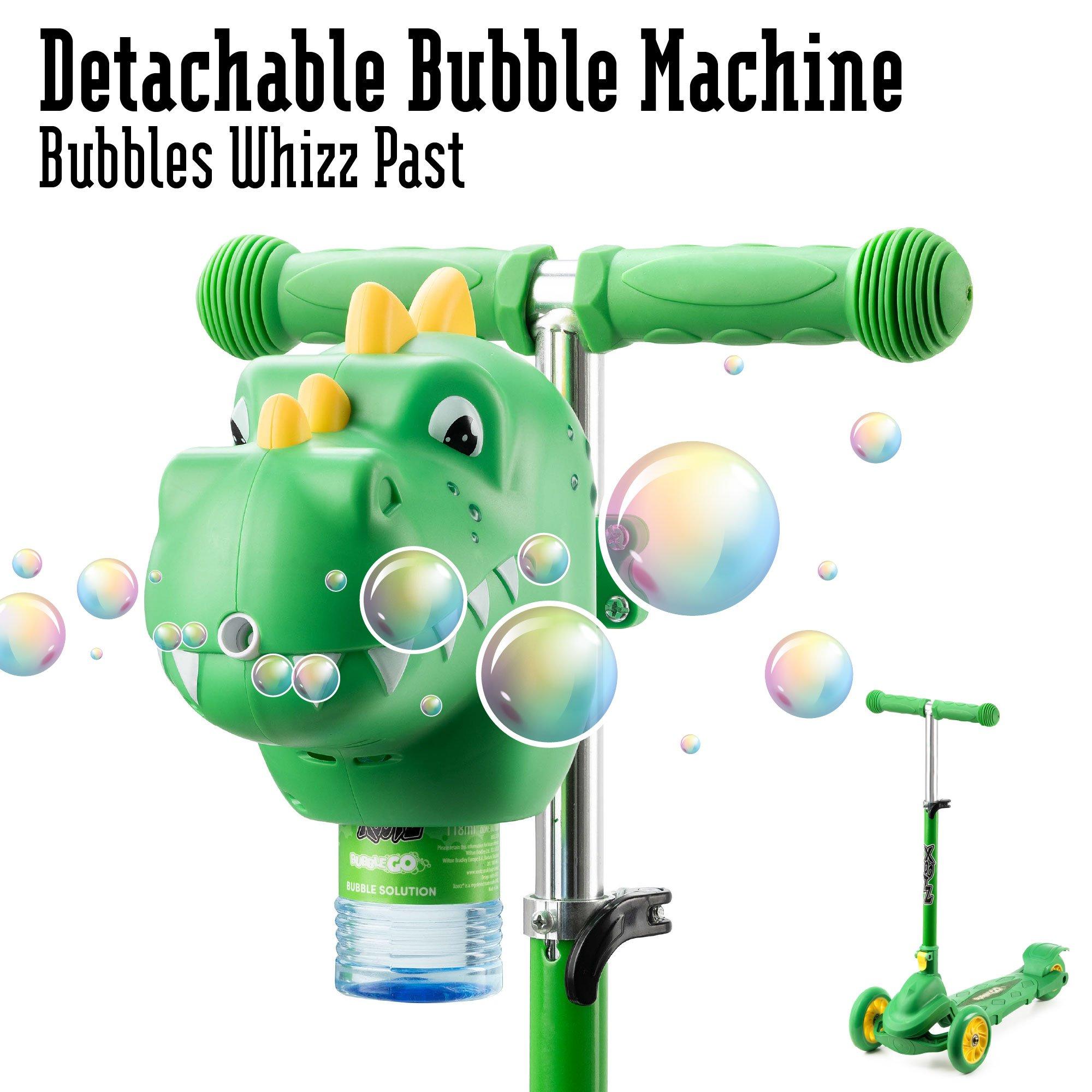 Green - Xootz - Xootz Dinosaur Bubble Go Scooter - Green - 4