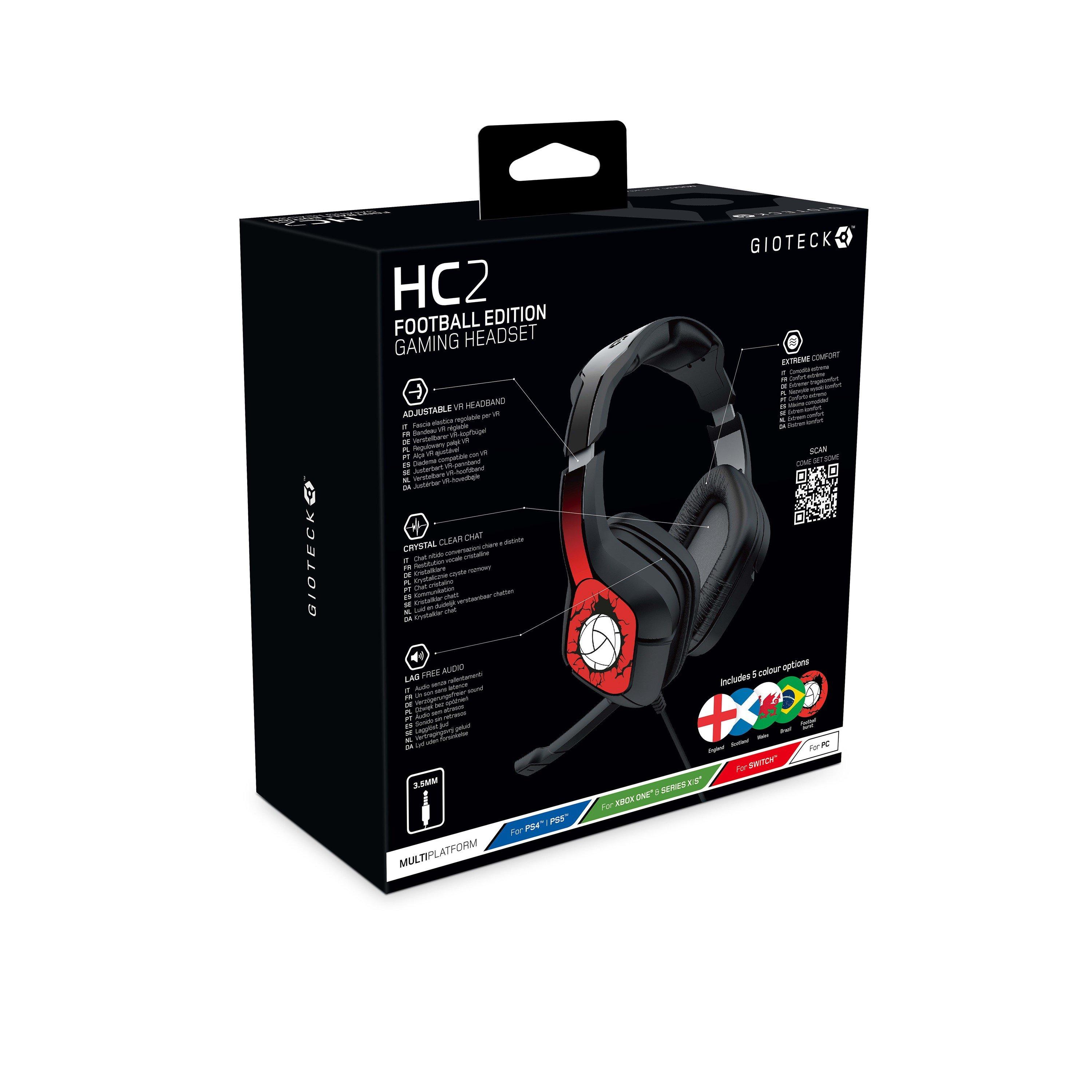 Preto - Gioteck - HC2 Football Edition Gaming Headset - 8
