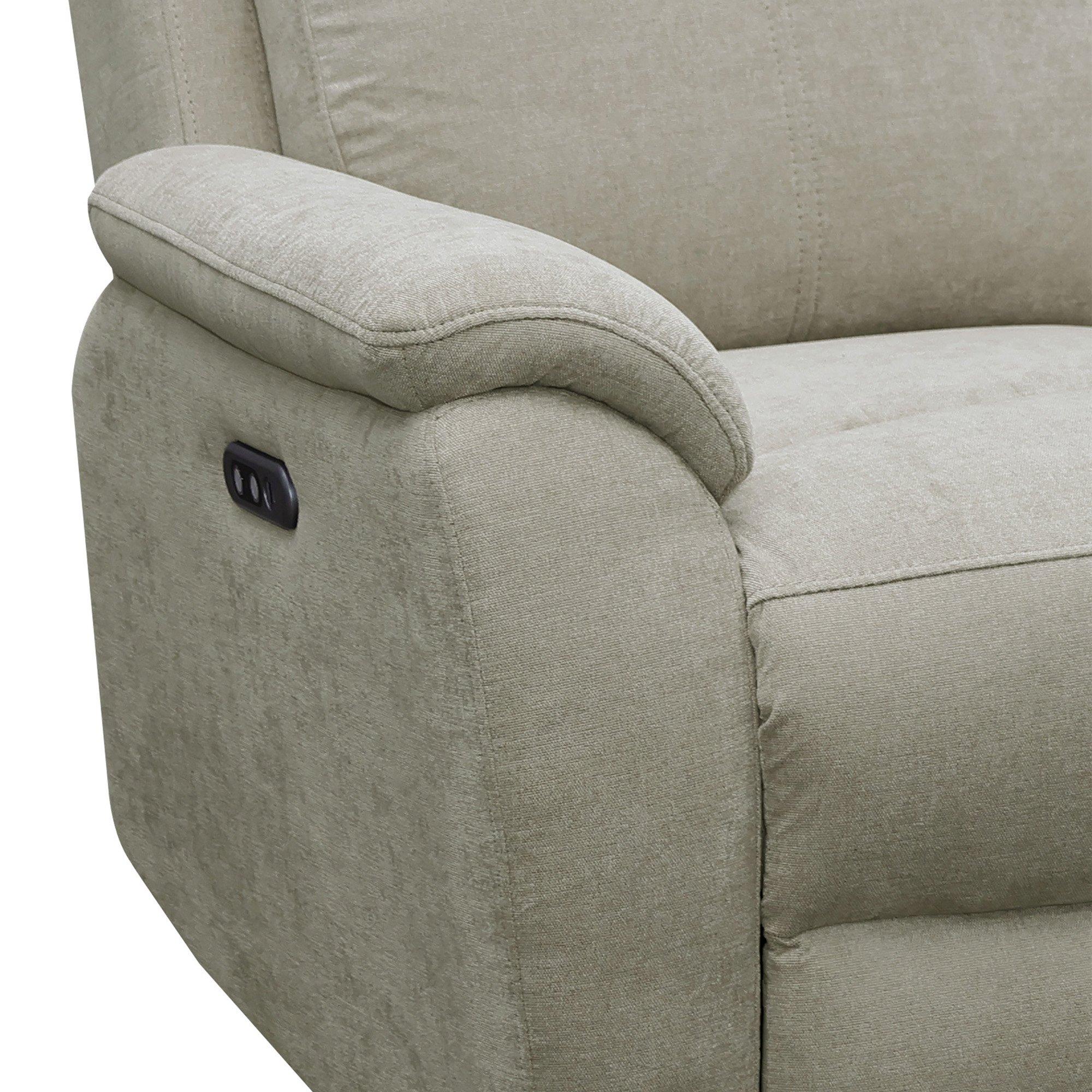 Grey - Aspire - Kingsmere 3 Seater Power Recliner Sofa, Chenille F - 7
