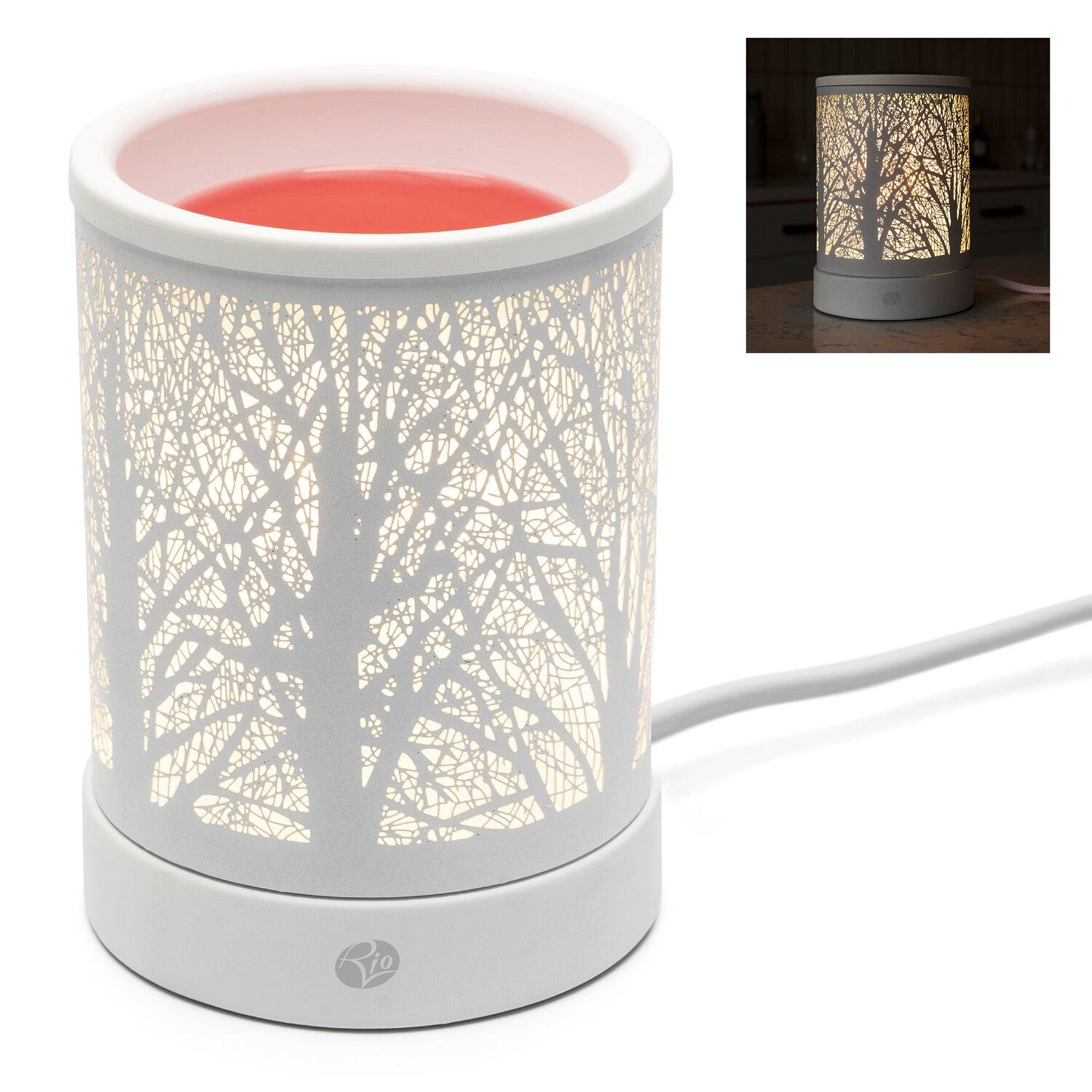 Rio  Fora Wax Melt Burner And Aroma Diffuser Lamp - White